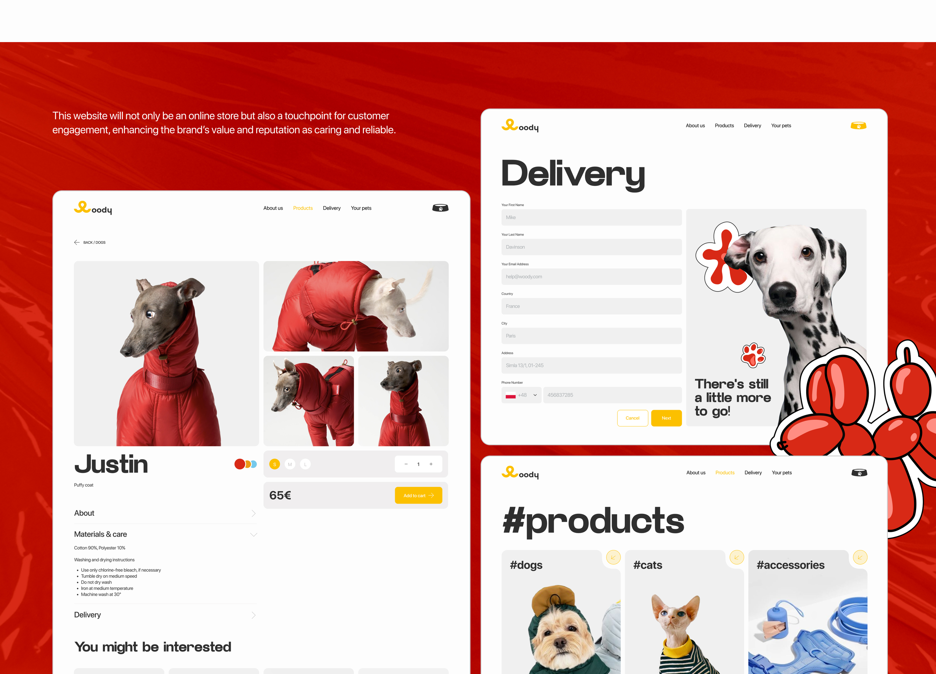 Woody | UI/UX — Изображение №11 — Интерфейсы, Брендинг на Dprofile