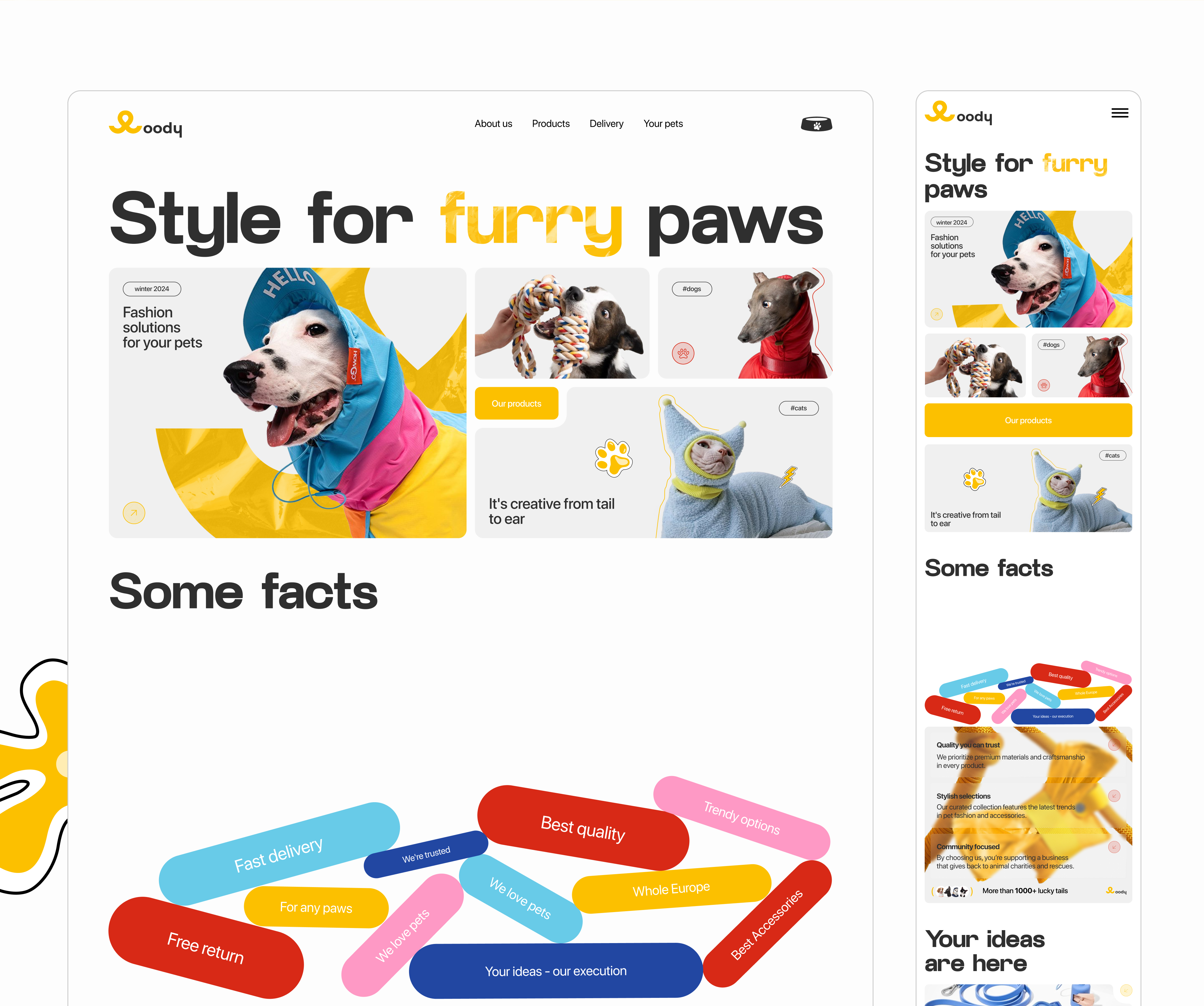 Woody | UI/UX — Изображение №8 — Интерфейсы, Брендинг на Dprofile