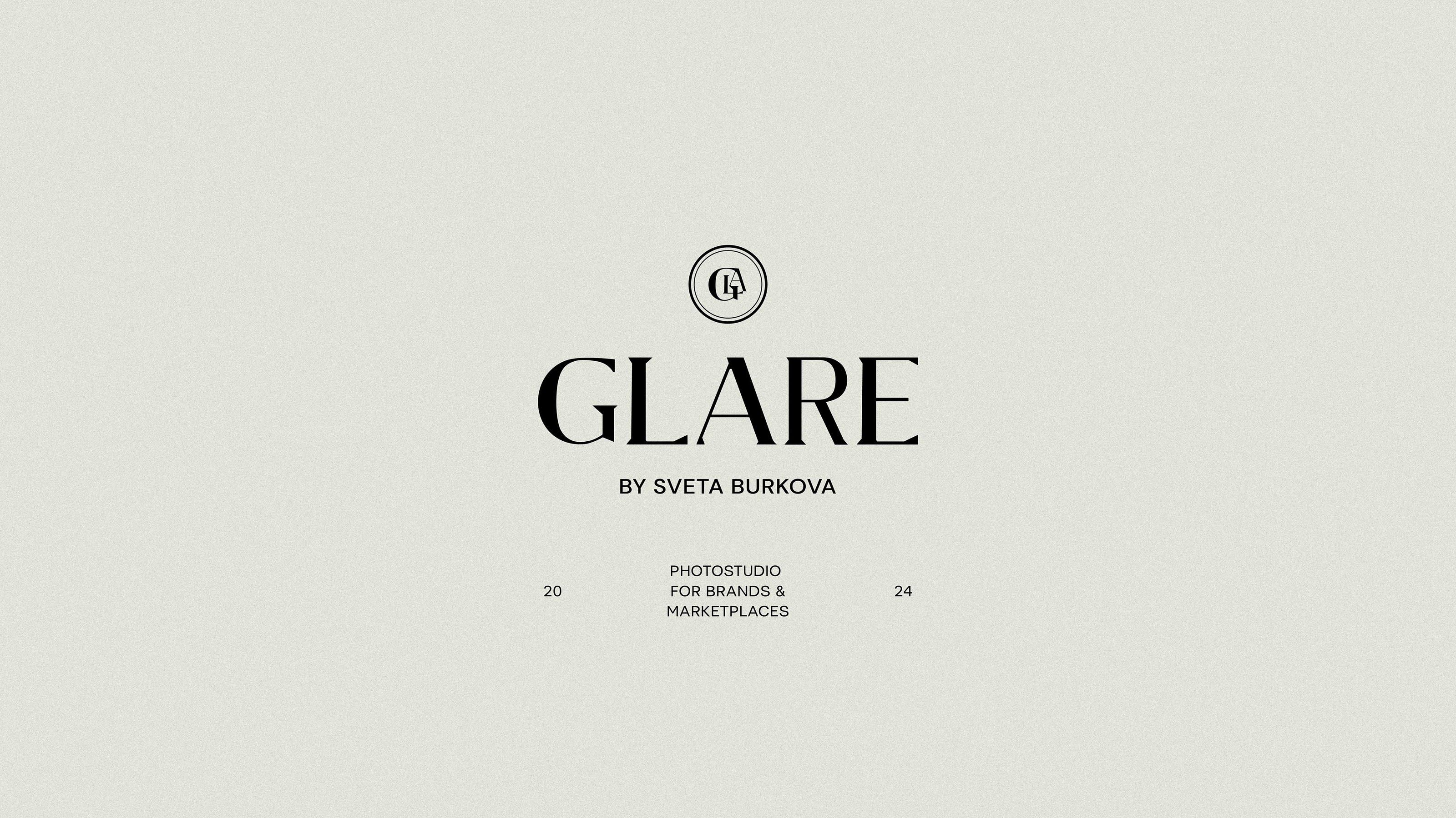 glare | логотип для фотостудии — Изображение №1 — Брендинг на Dprofile