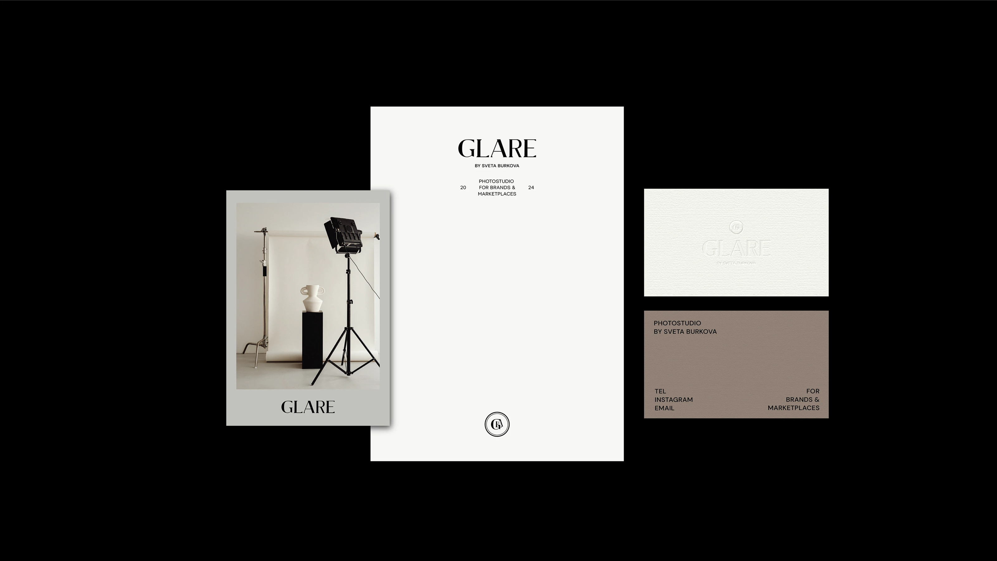 glare | логотип для фотостудии — Изображение №2 — Брендинг на Dprofile