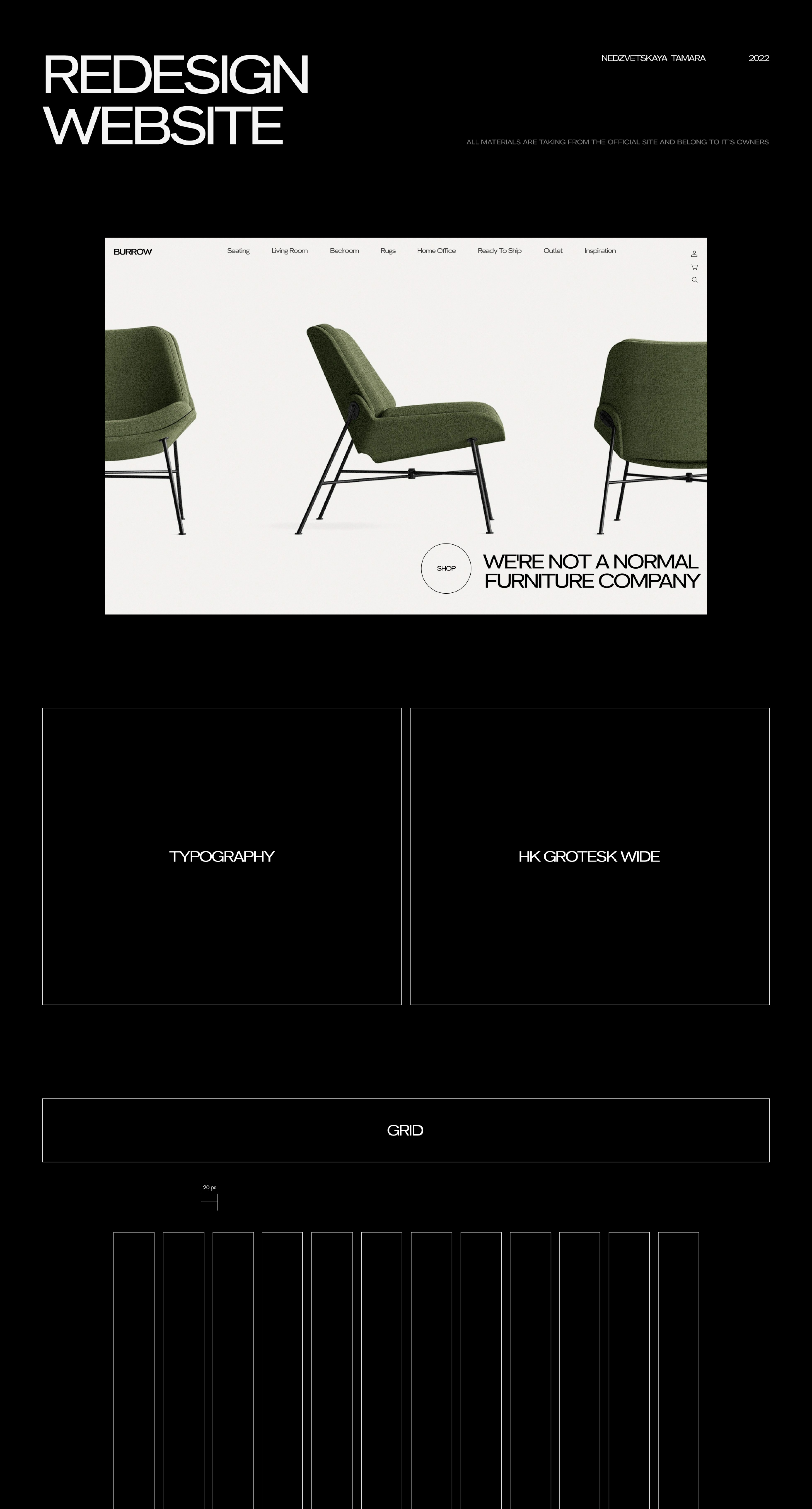 Redesign website | BURROW — Изображение №1 — Интерфейсы, Маркетинг на Dprofile