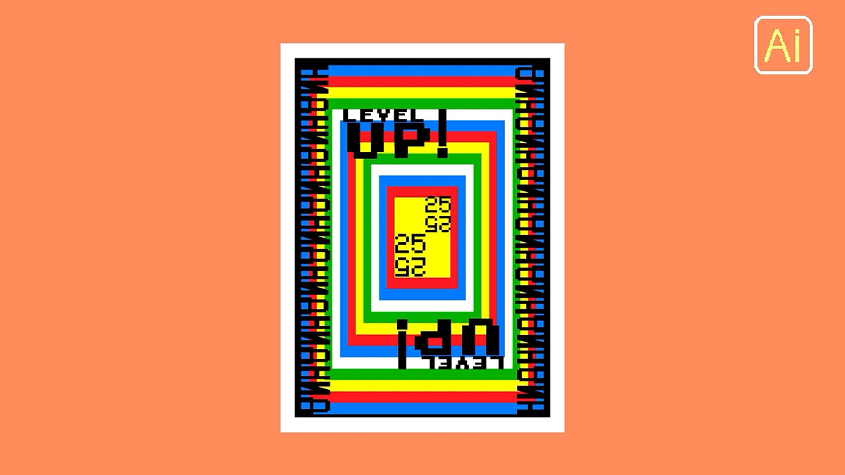 Пиксельная анимация по созданию шрифтового плаката — Изображение №9 — Иллюстрация, Анимация на Dprofile