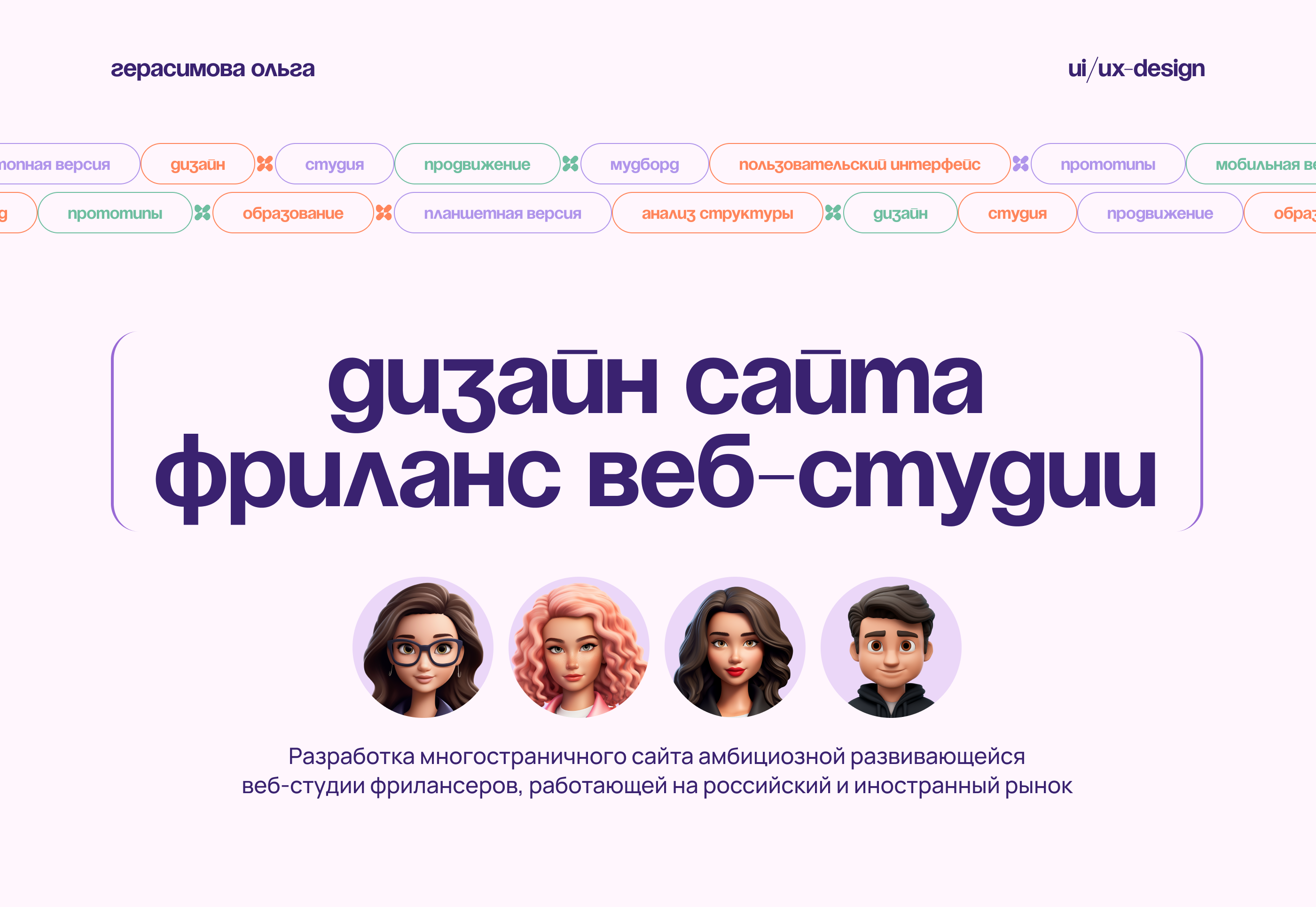 Дизайн сайта веб-студии — Изображение №1 — Интерфейсы, Маркетинг на Dprofile