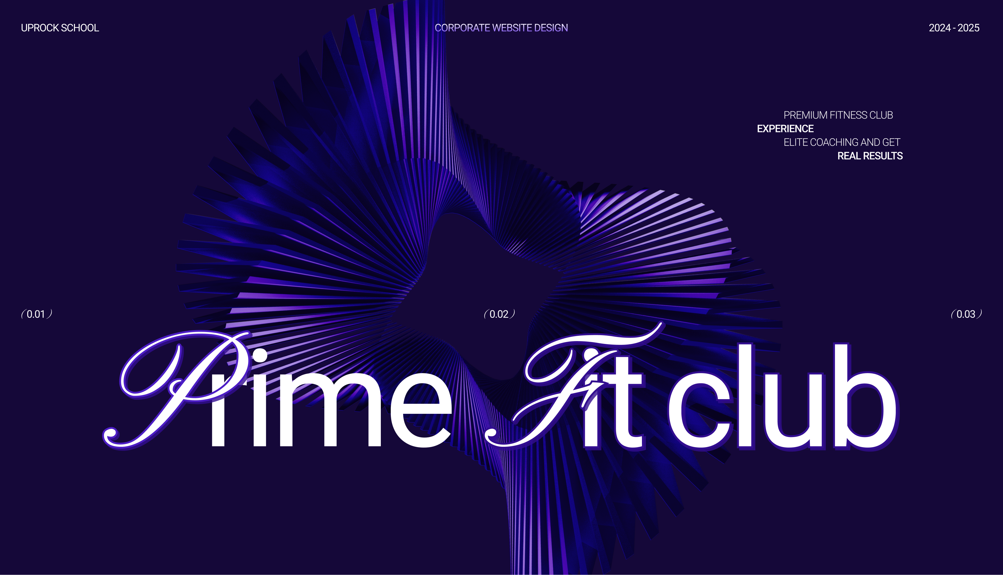 PrimeFit Club | Corporate Website — Изображение №1 — Интерфейсы на Dprofile