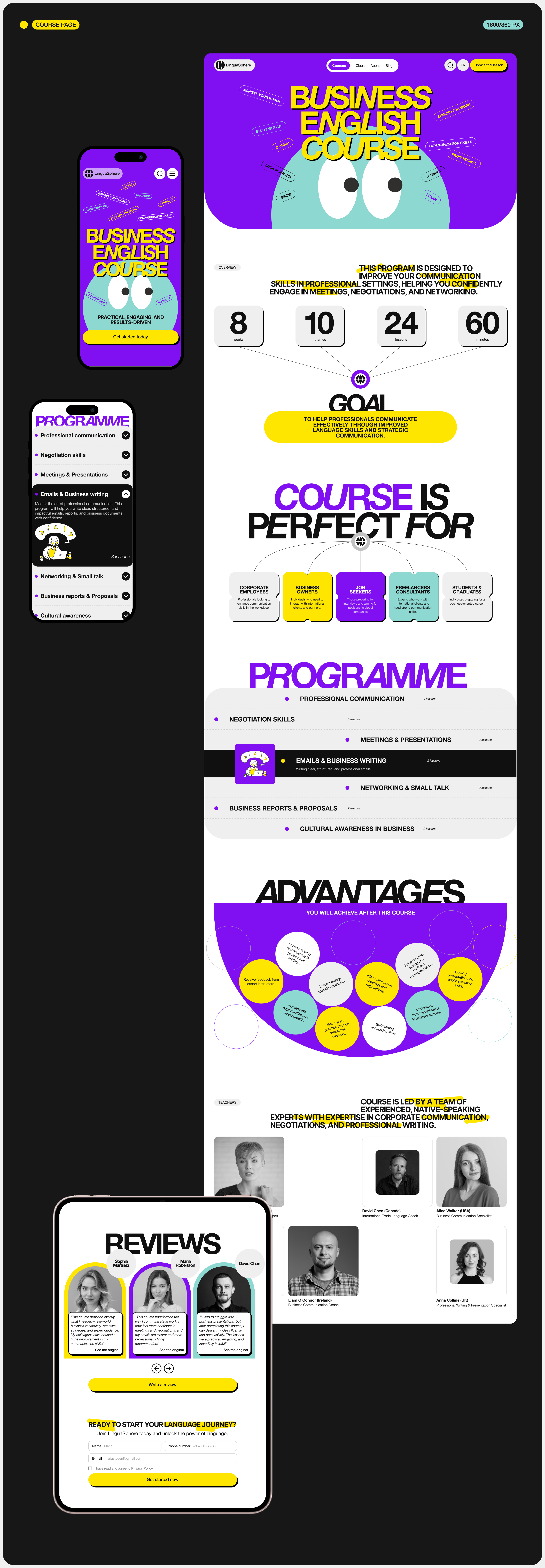 LinguaSphere | Корпоративный сайт — Изображение №7 — Интерфейсы на Dprofile
