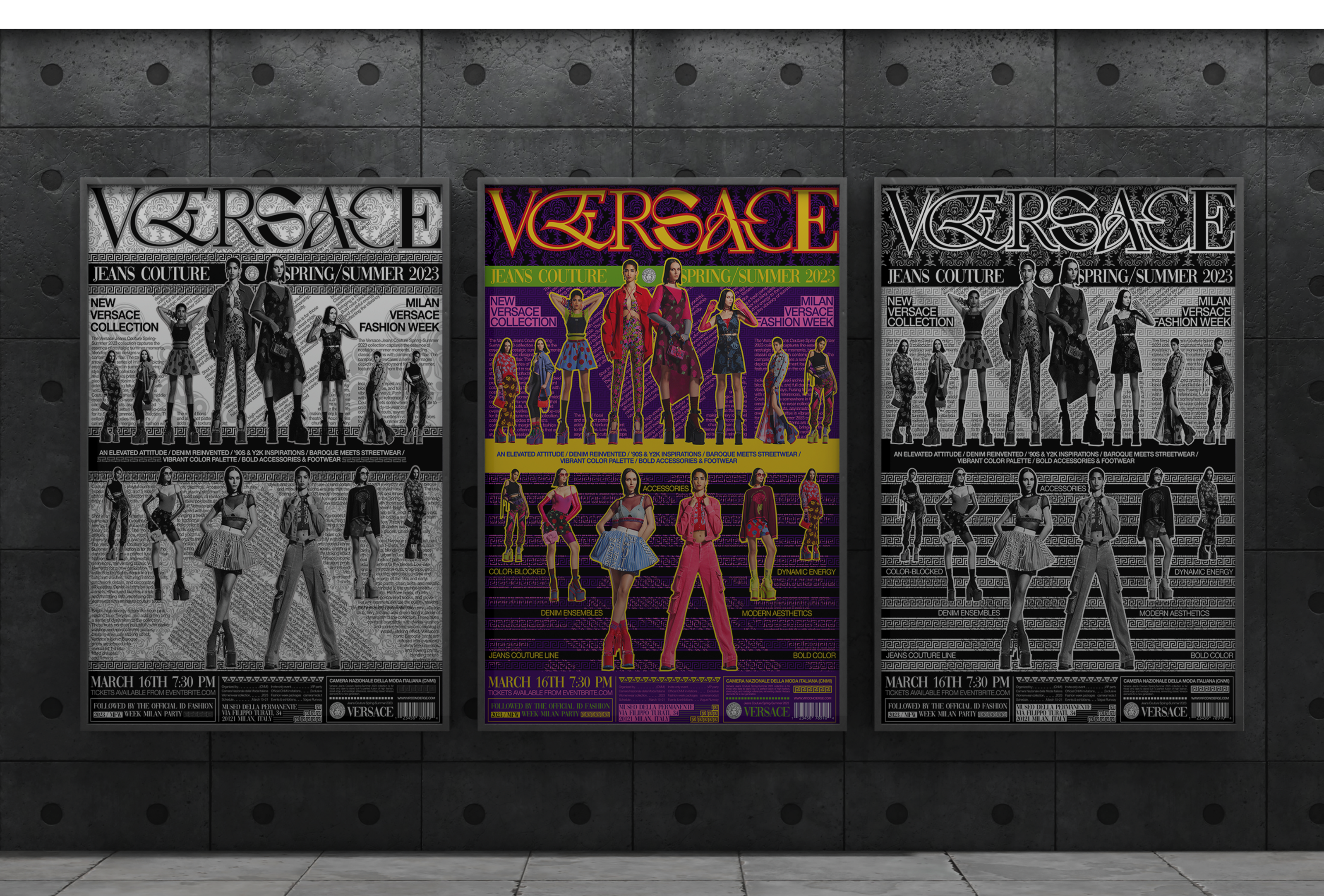 VERSACE | Fashion Poster Collection — Изображение №13 — Графика на Dprofile