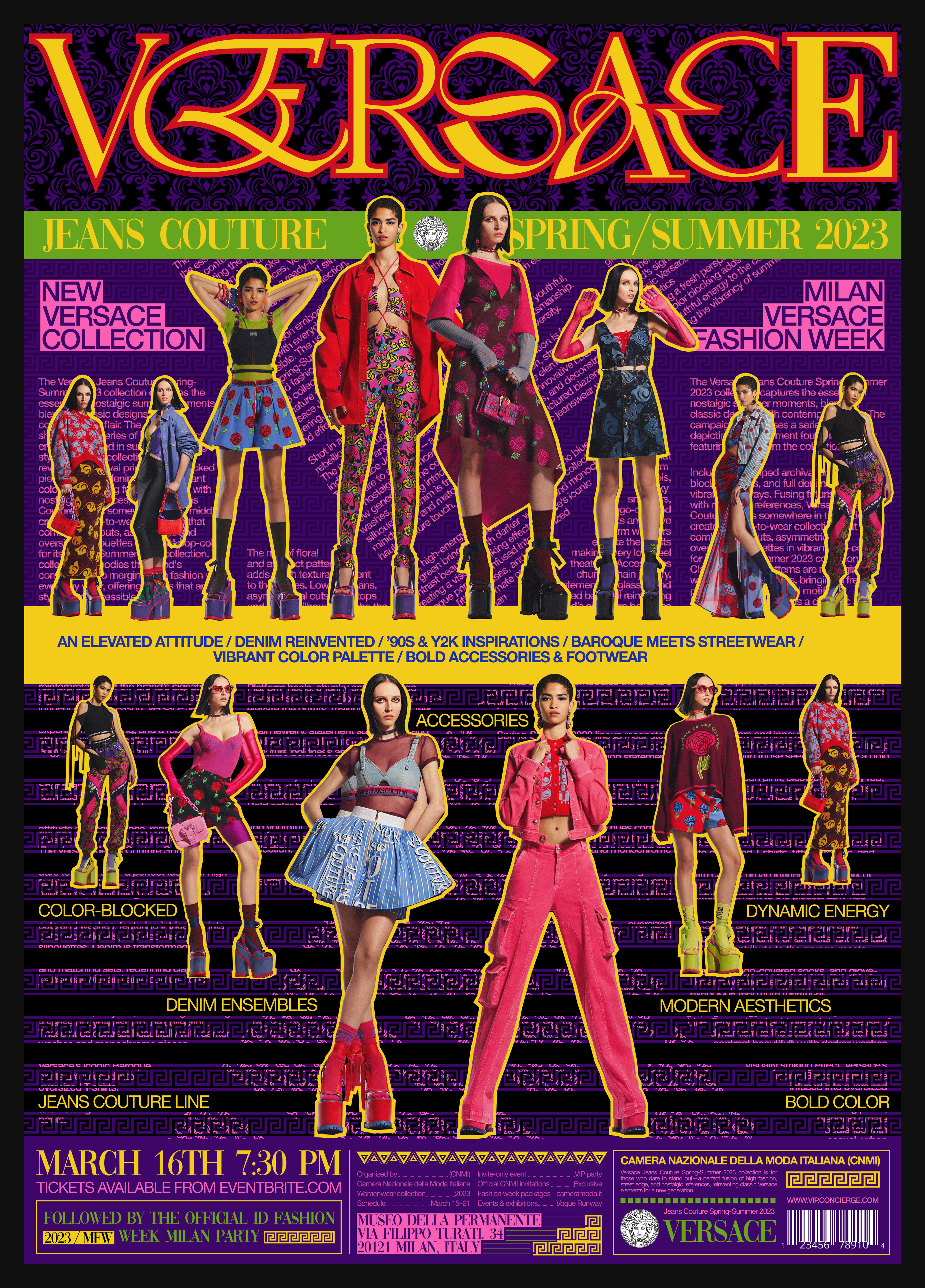 VERSACE | Fashion Poster Collection — Изображение №10 — Графика на Dprofile