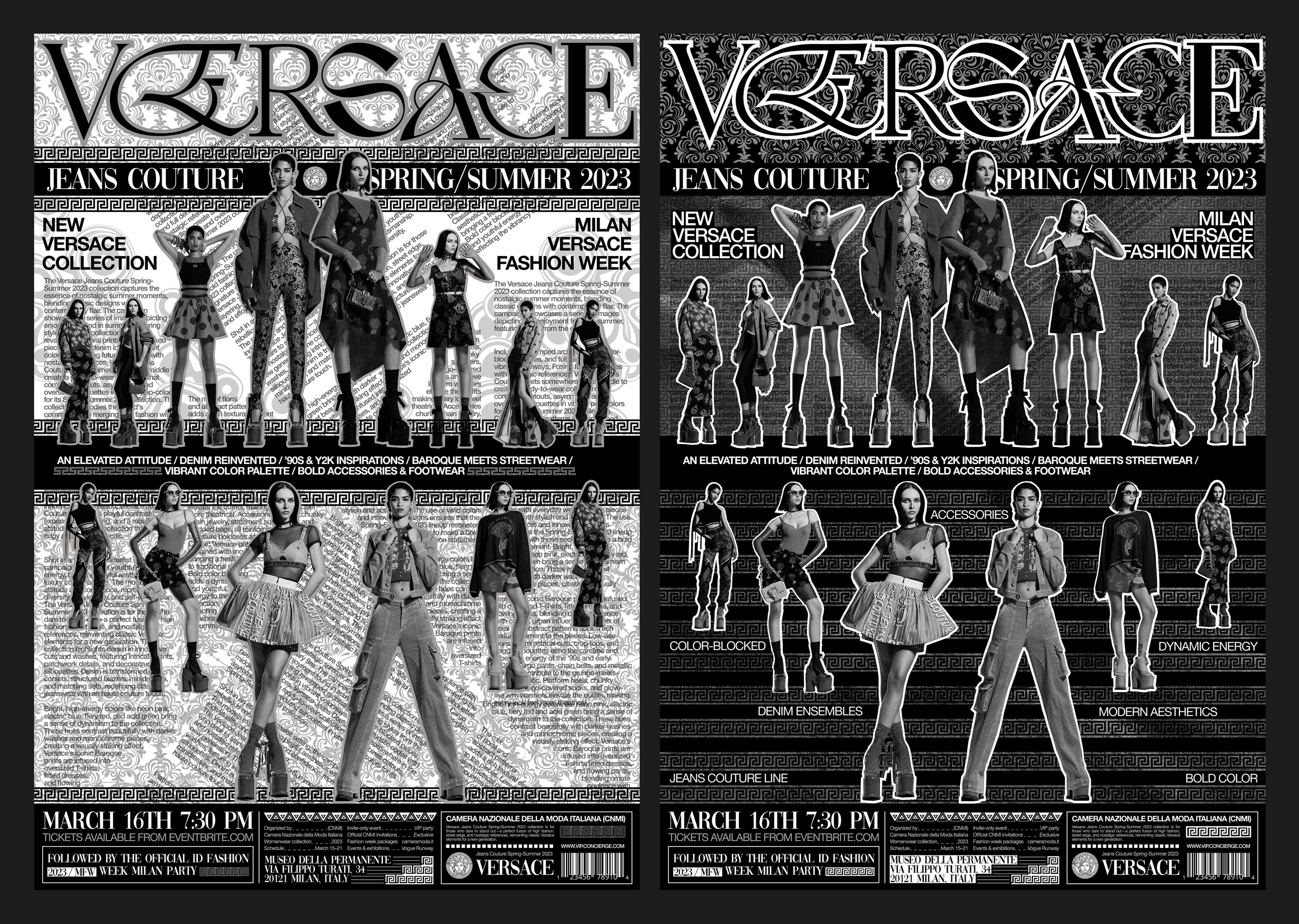 VERSACE | Fashion Poster Collection — Изображение №11 — Графика на Dprofile