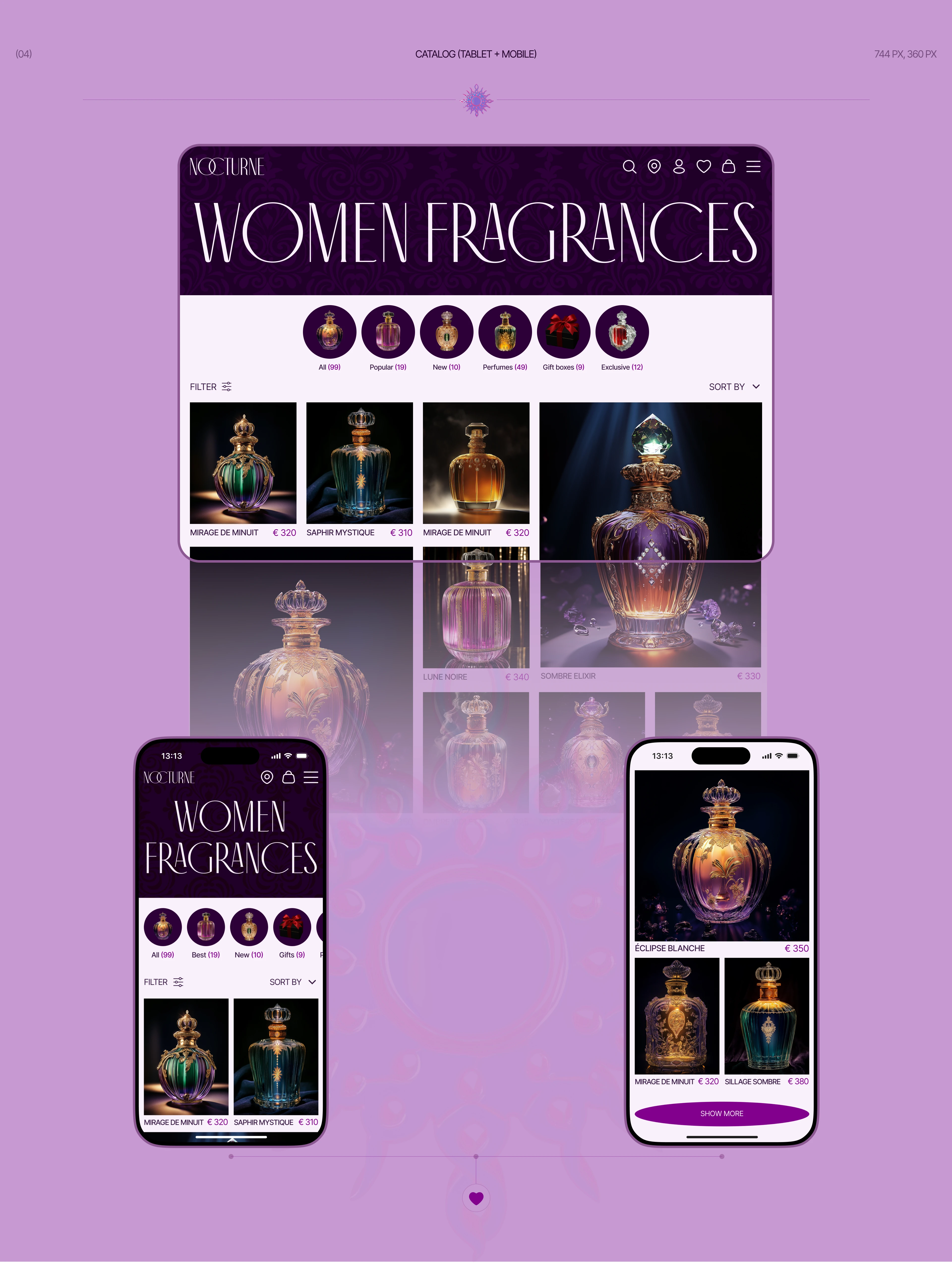 NOCTURNE | E-Commerce — Изображение №7 — Интерфейсы на Dprofile