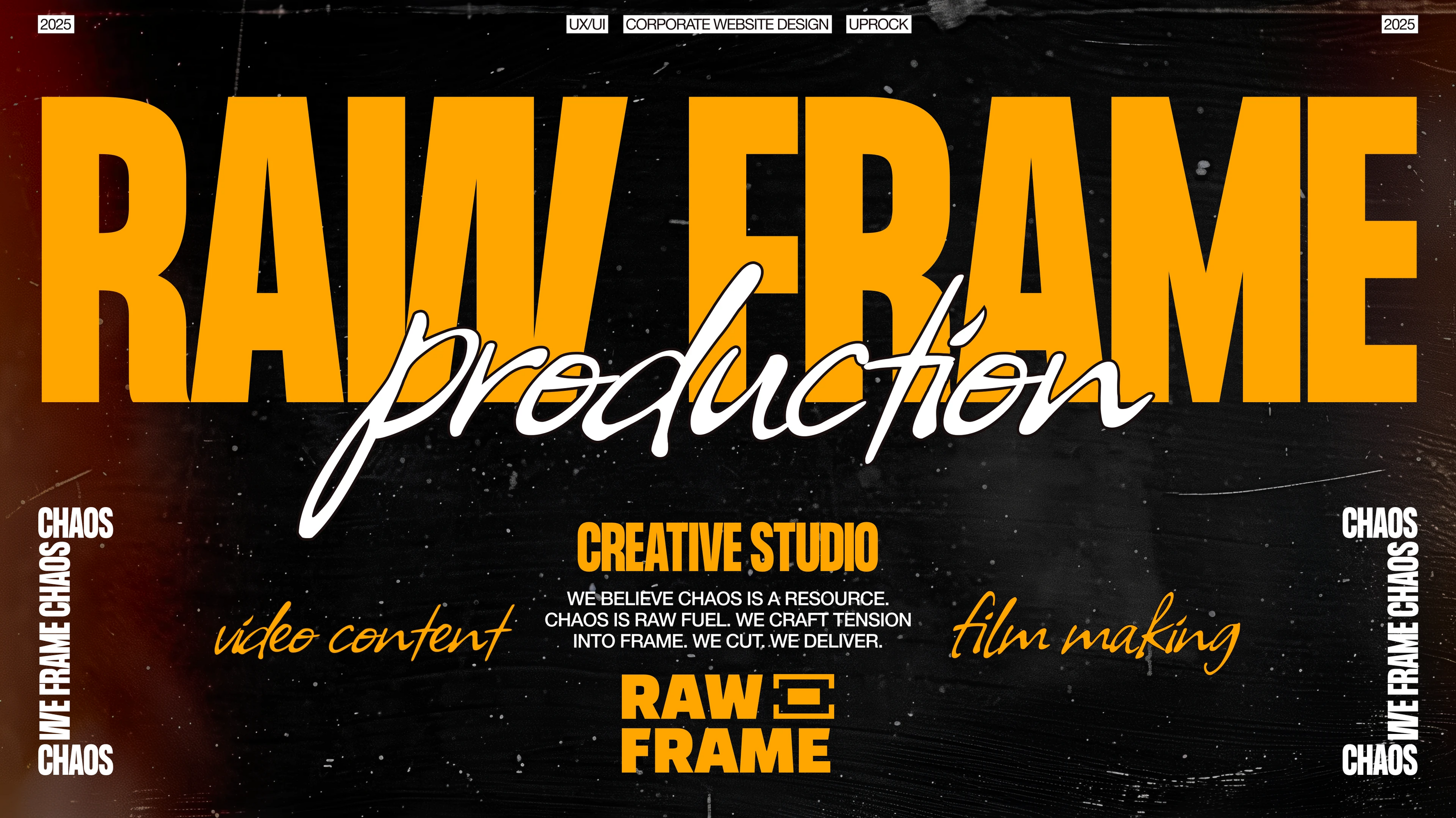 RAW FRAME | Corporate Website Design — Изображение №1 — Интерфейсы, Брендинг на Dprofile
