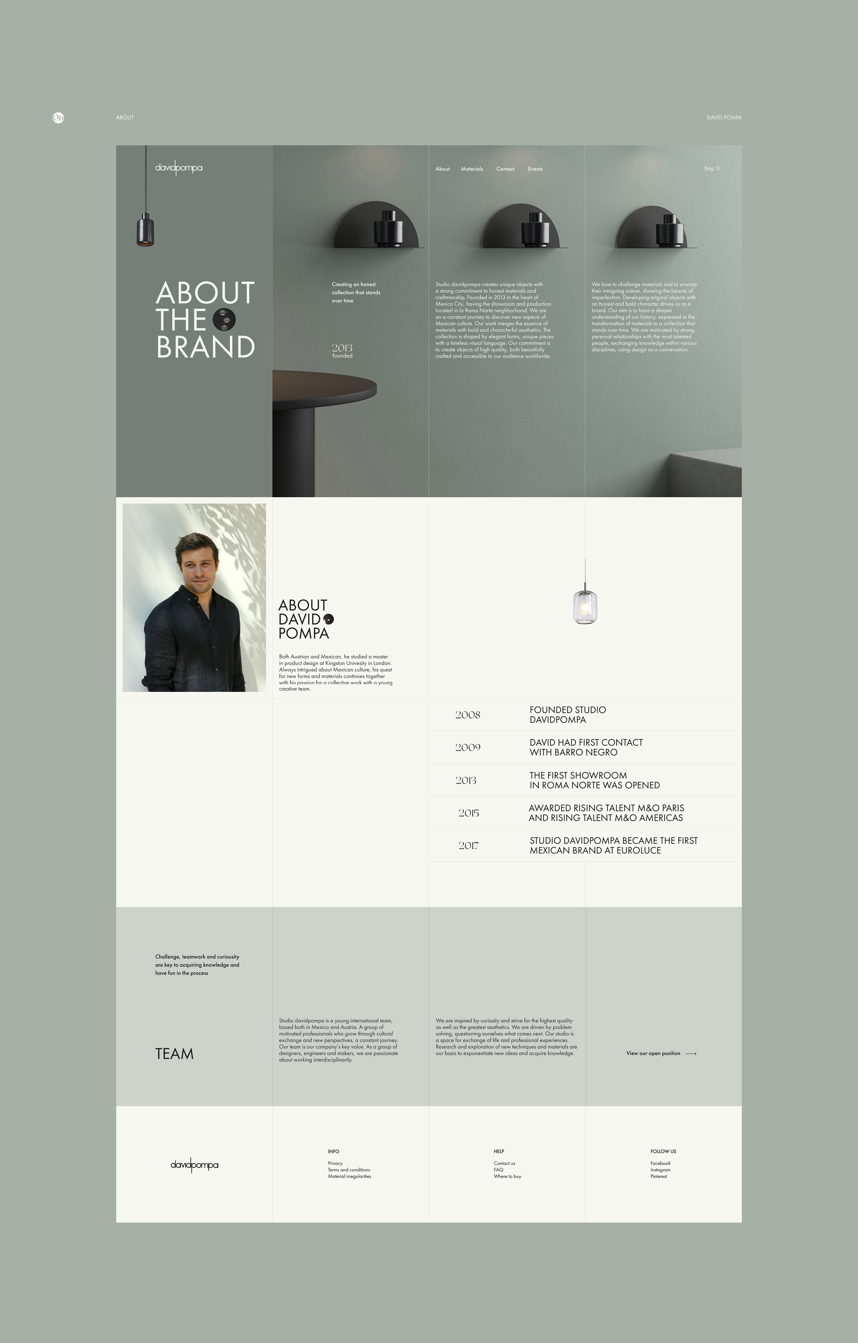 David Pompa website — Изображение №6 — Интерфейсы, Анимация на Dprofile