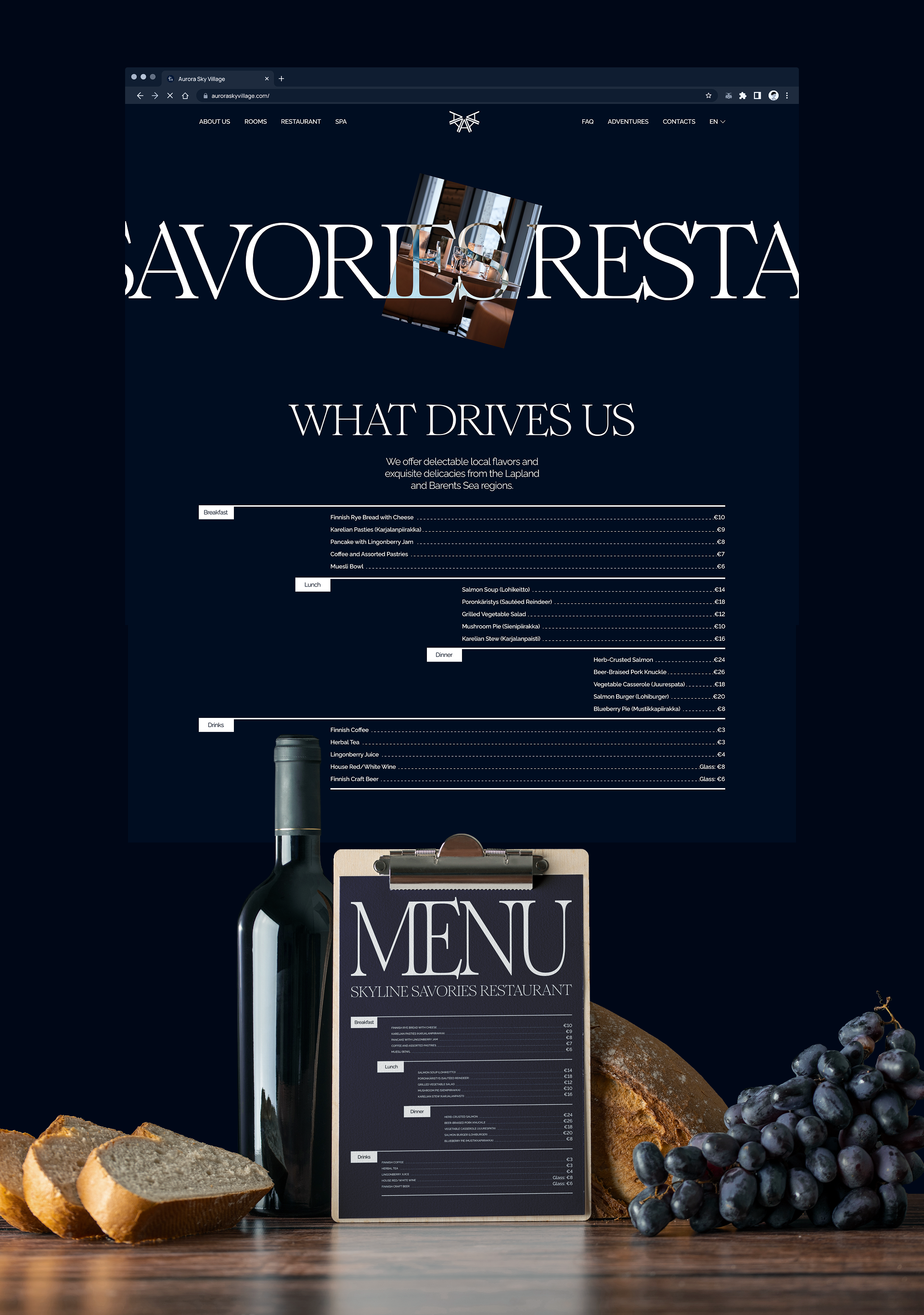 FINNISH HOTEL | Corporate website | Aurora Sky Village — Изображение №8 — Интерфейсы на Dprofile