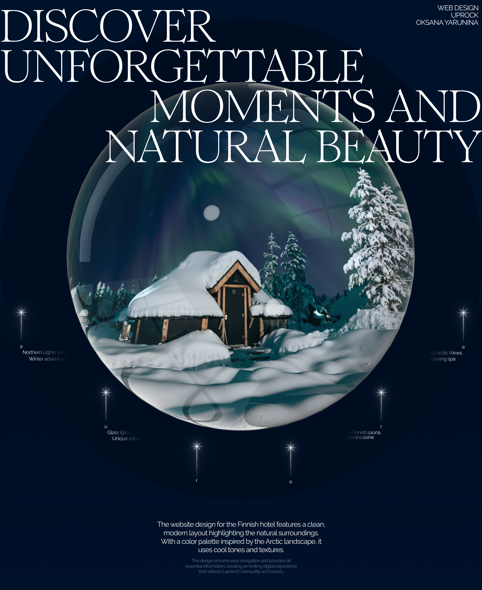 FINNISH HOTEL | Corporate website | Aurora Sky Village — Изображение №1 — Интерфейсы на Dprofile
