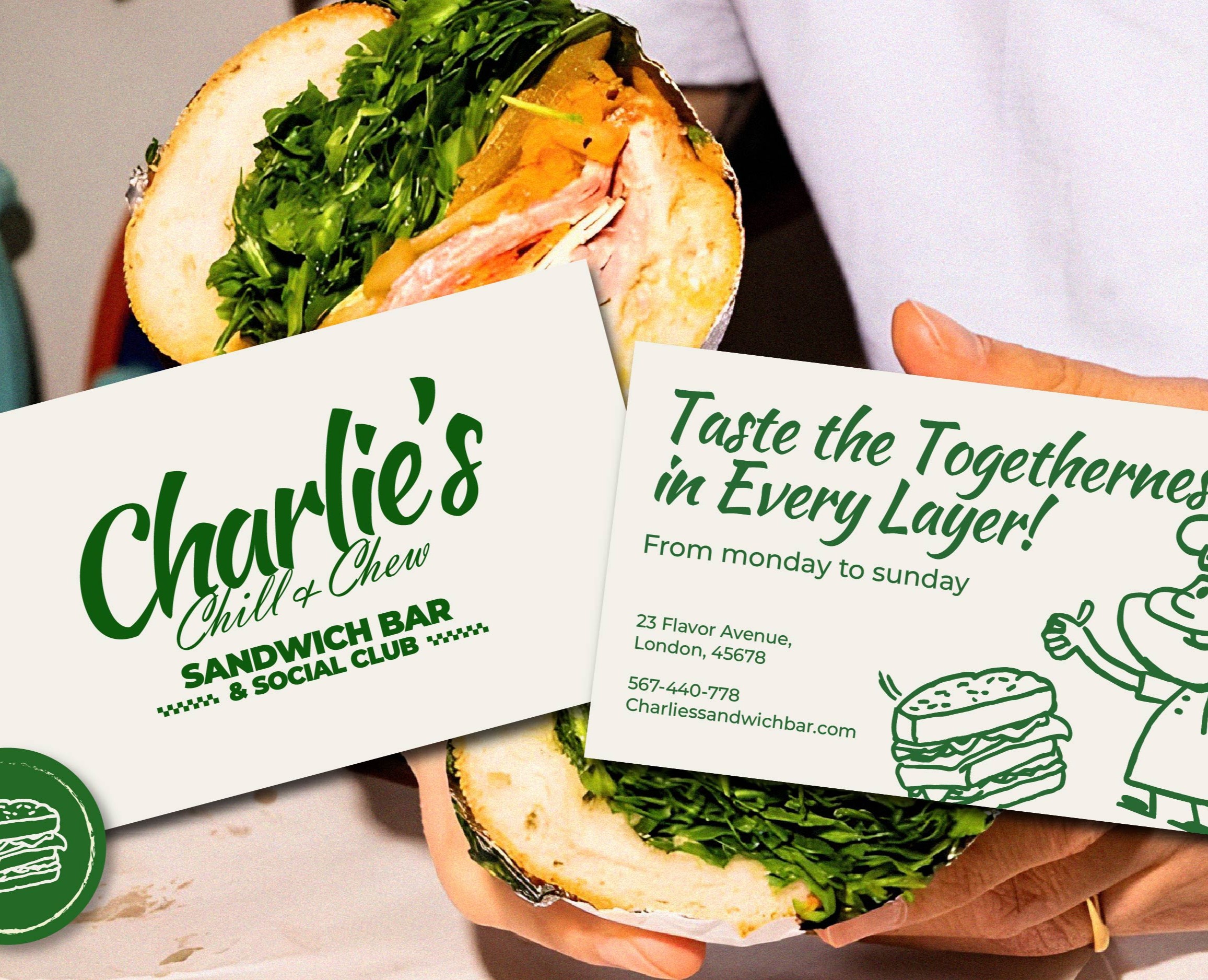 SANDWICH BAR & SOCIAL CLUB | BRAND IDENTITY — Брендинг на Dprofile