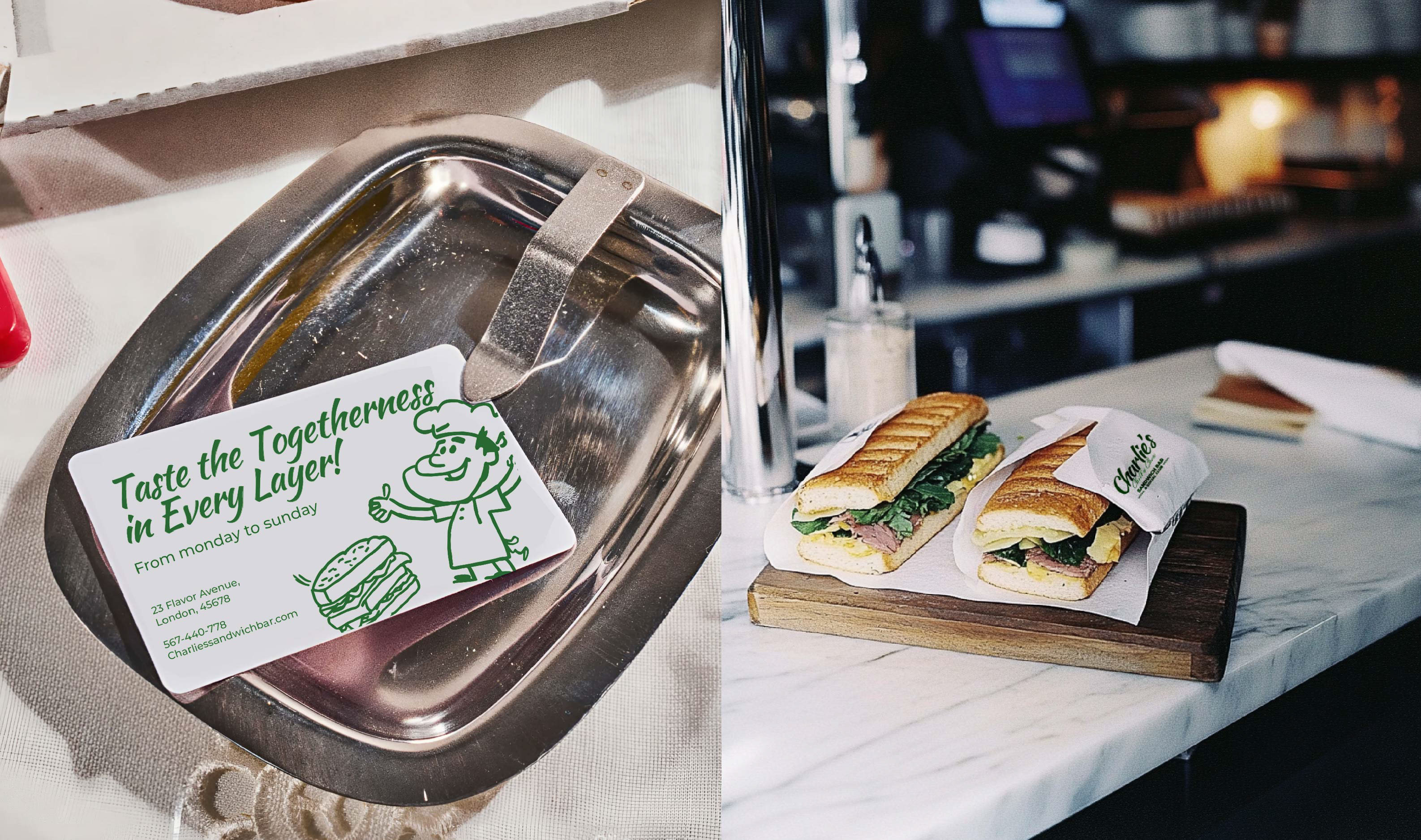 SANDWICH BAR & SOCIAL CLUB | BRAND IDENTITY — Изображение №5 — Брендинг на Dprofile
