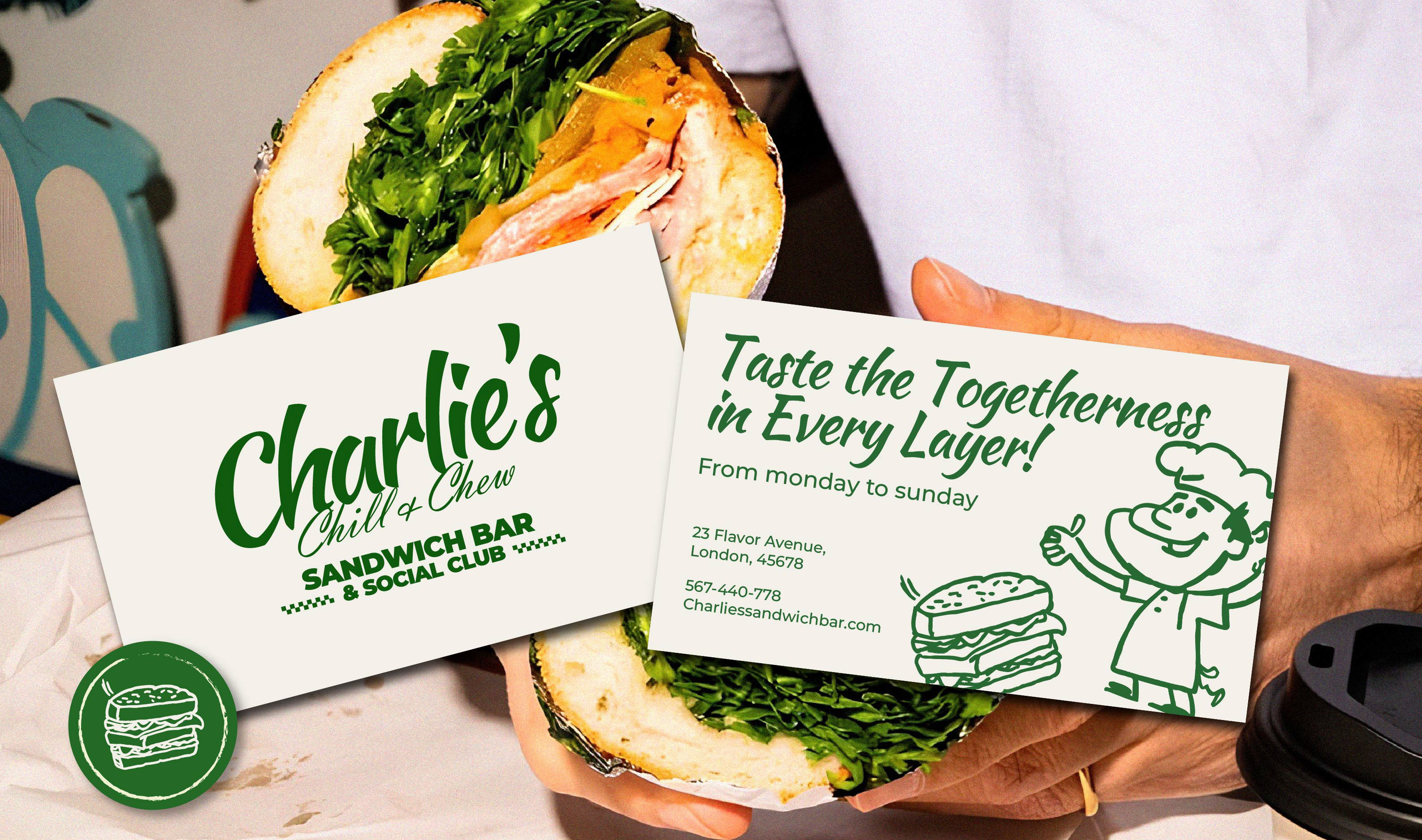 SANDWICH BAR & SOCIAL CLUB | BRAND IDENTITY — Изображение №2 — Брендинг на Dprofile