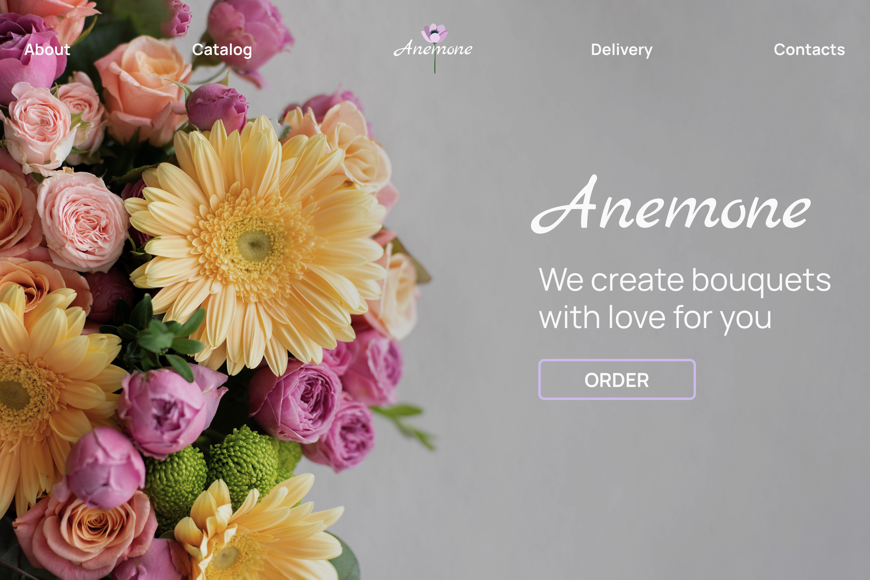 Flower shop website — Изображение №2 — Интерфейсы на Dprofile