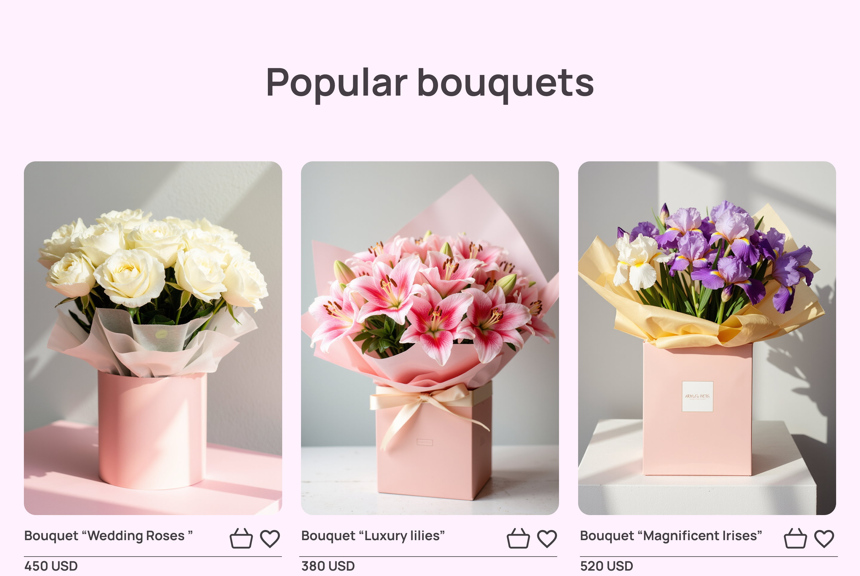 Flower shop website — Изображение №6 — Интерфейсы на Dprofile
