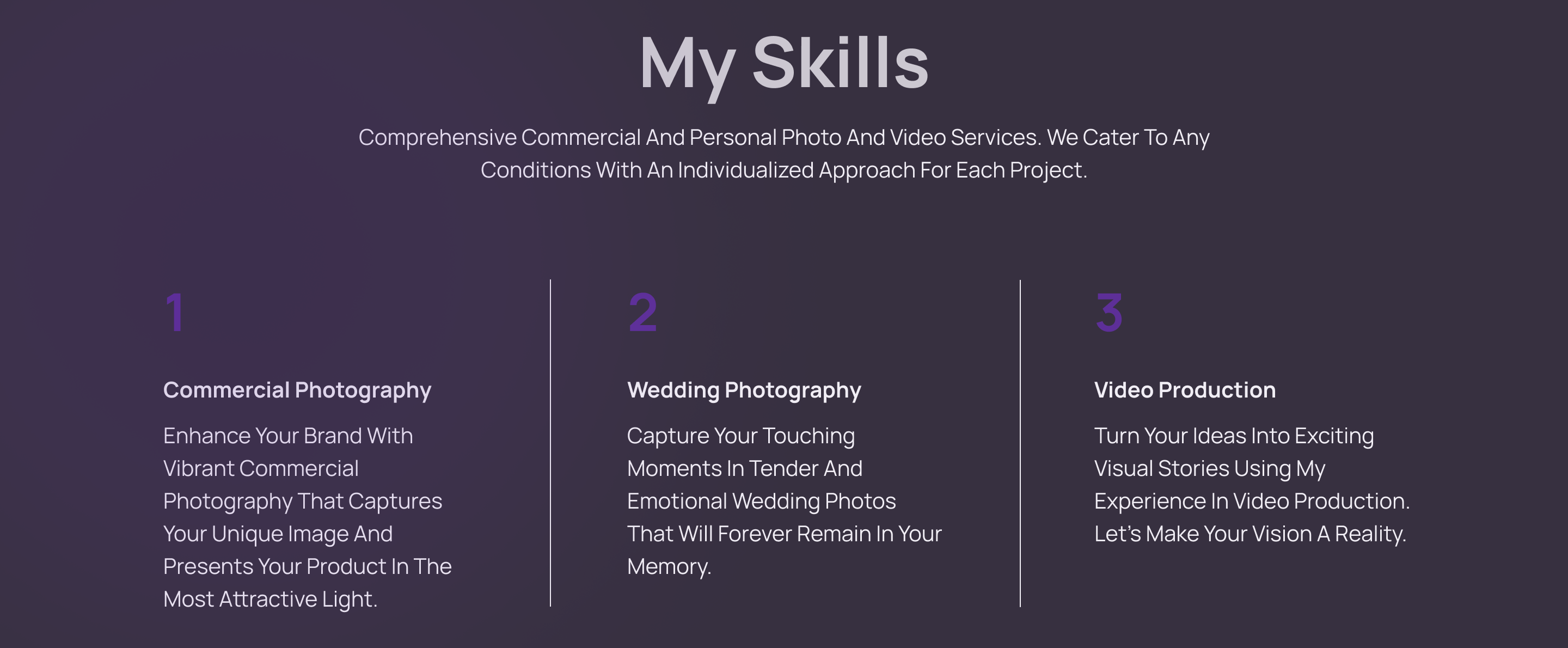 Photographer's personal website — Изображение №3 — Интерфейсы на Dprofile