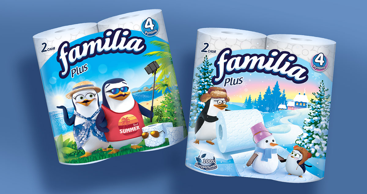 FAMILIA — сезонные упаковки — Изображение №1 — Брендинг, Иллюстрация на Dprofile