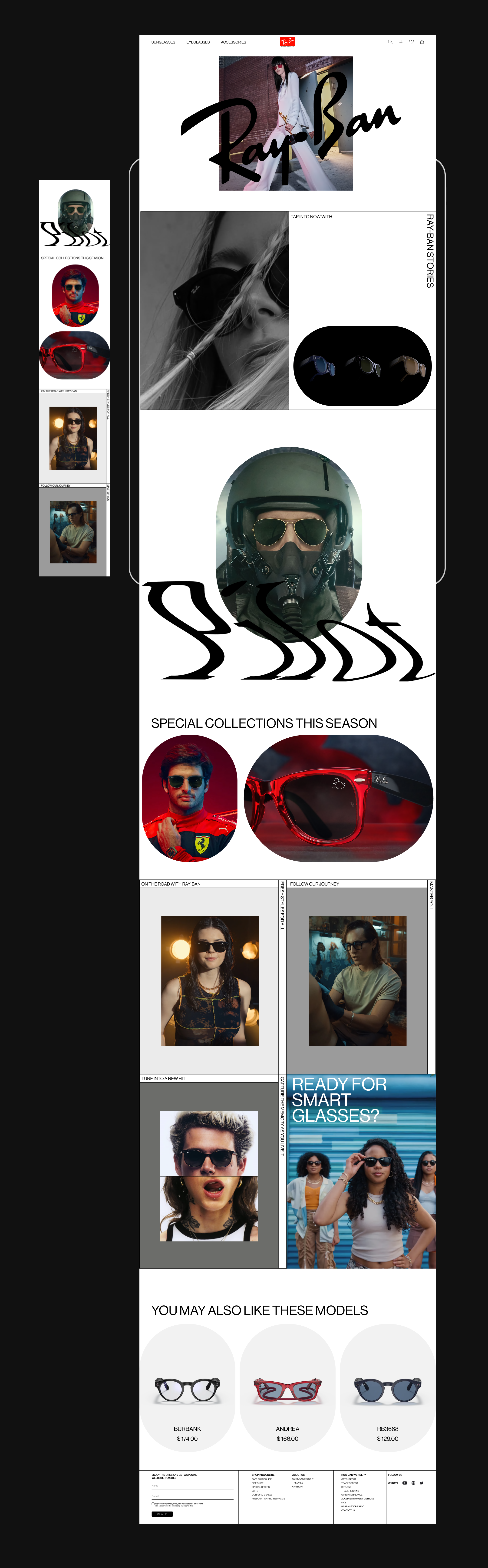 Ray-Ban - online store redesign — Изображение №2 — Интерфейсы на Dprofile
