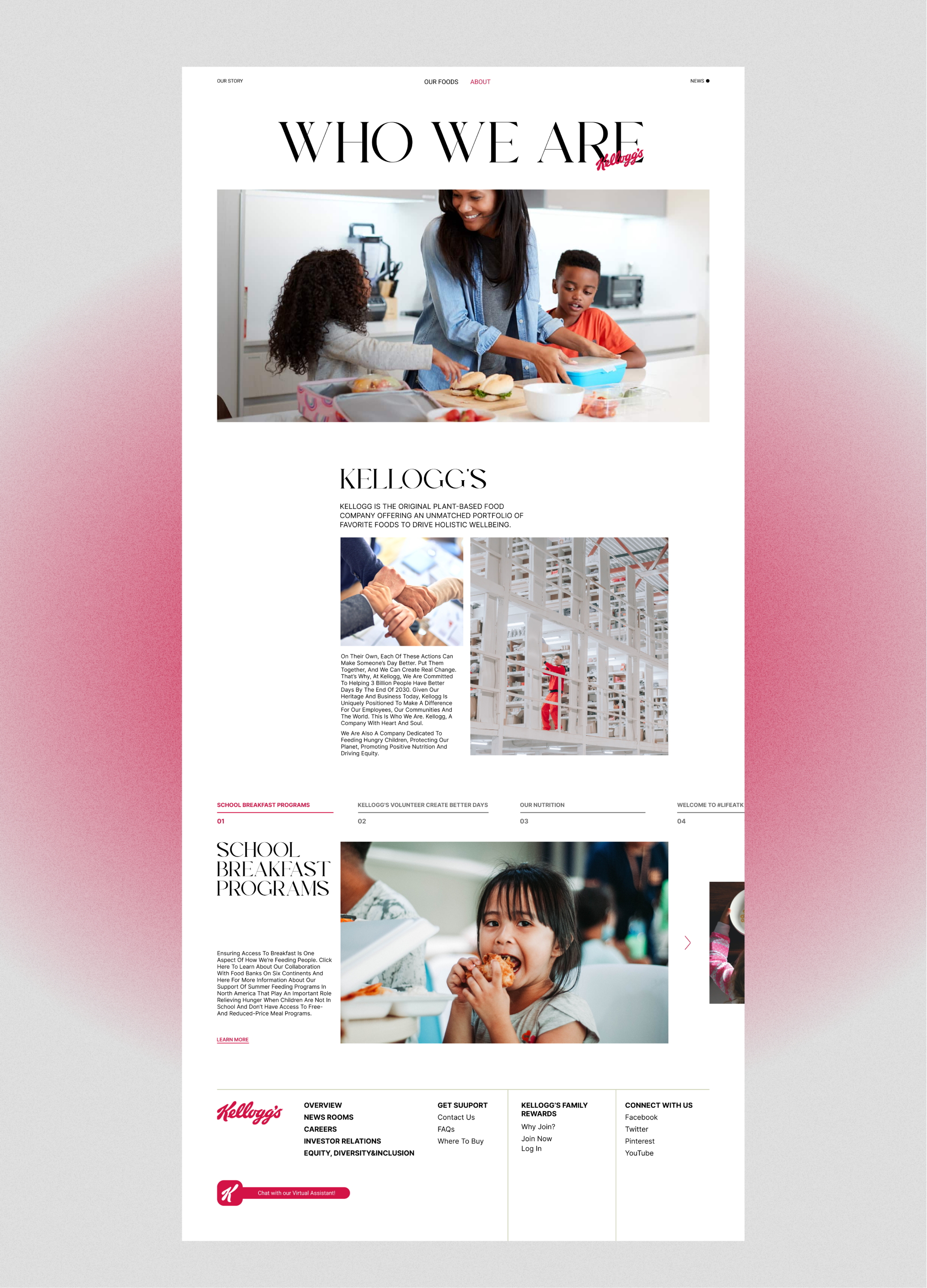 Redesign - company Kellogg's — Изображение №2 — Интерфейсы на Dprofile