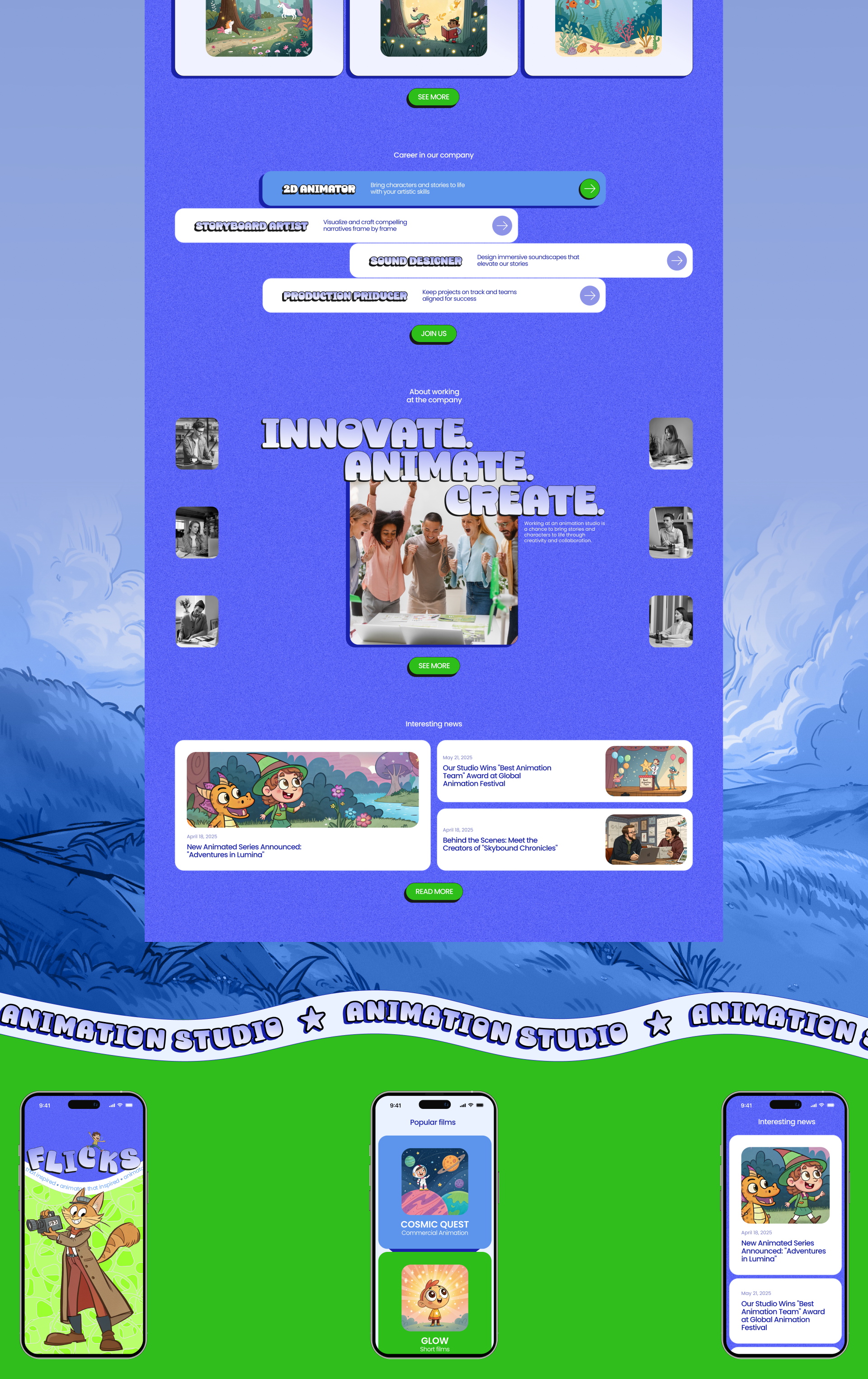 Flicks | Corporate website — Изображение №3 — Интерфейсы на Dprofile