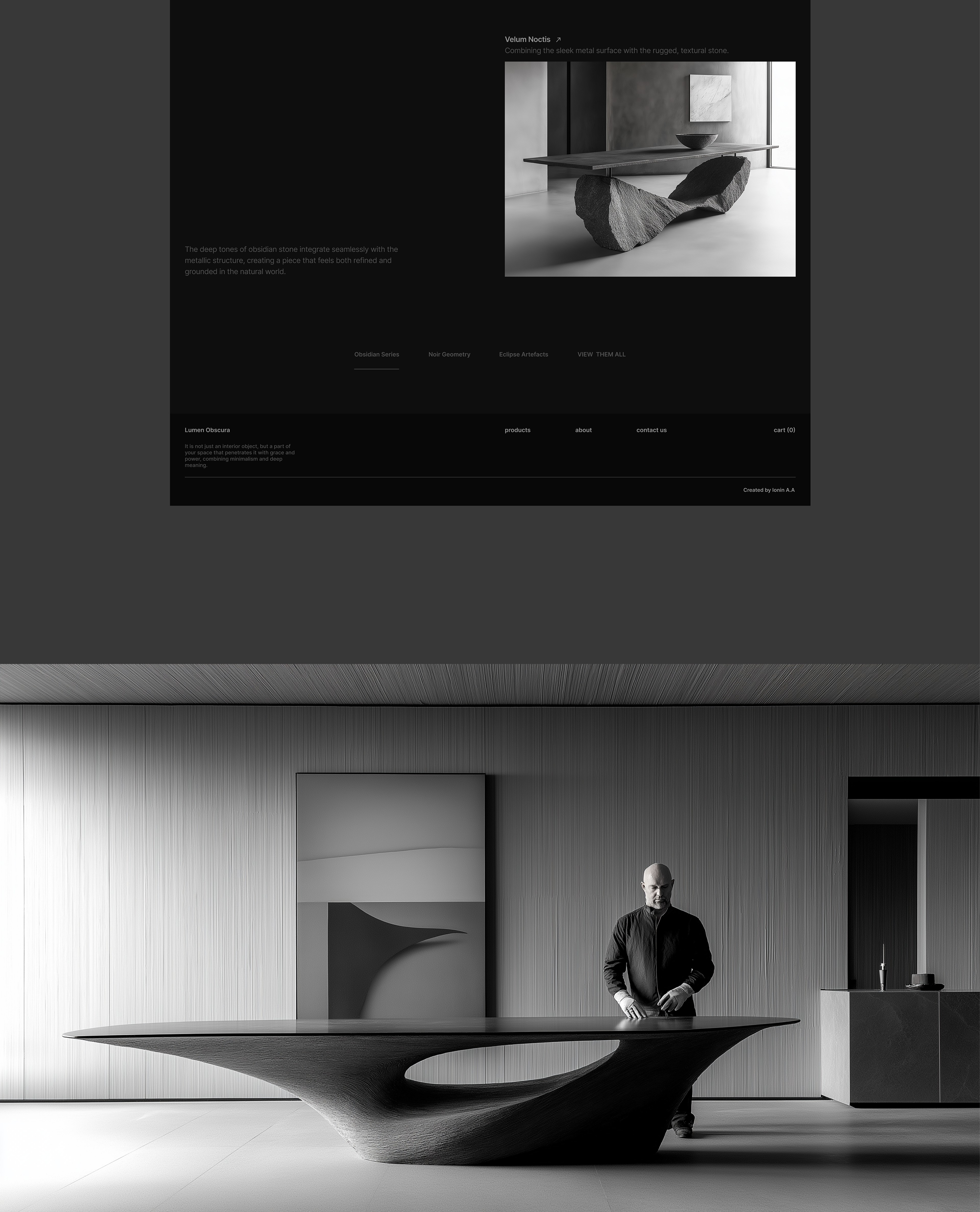 Lumen Obscura | The concept of a unique table store — Изображение №9 — Интерфейсы на Dprofile