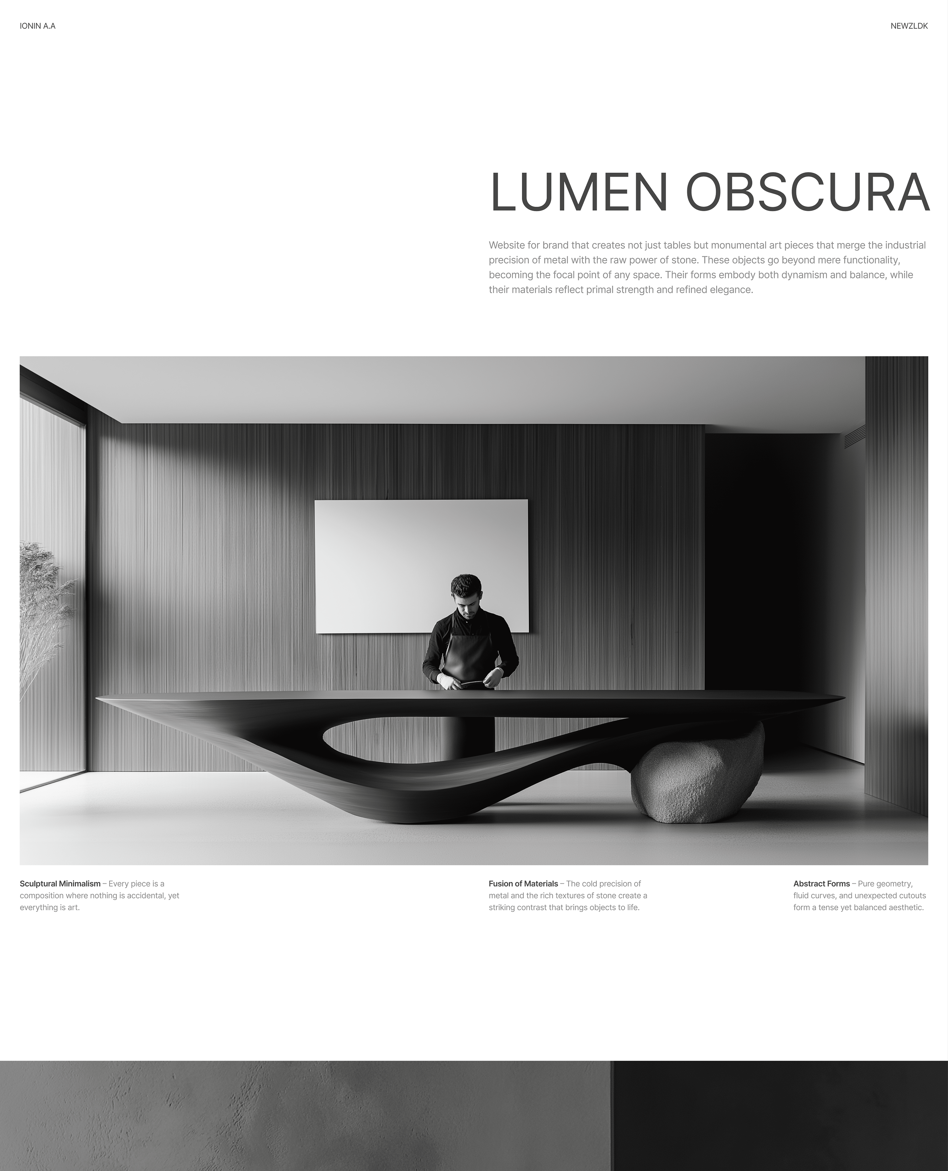 Lumen Obscura | The concept of a unique table store — Изображение №1 — Интерфейсы на Dprofile