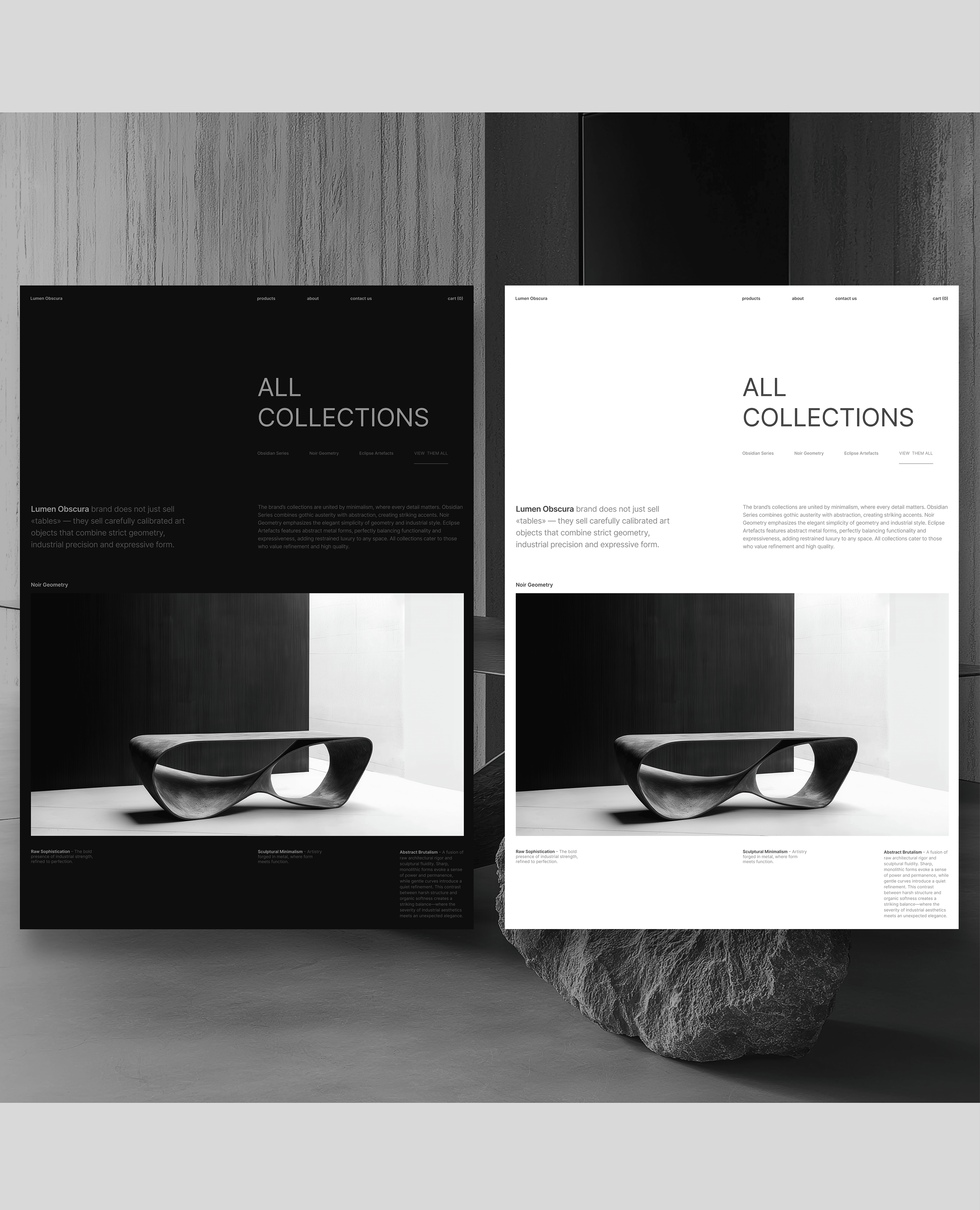 Lumen Obscura | The concept of a unique table store — Изображение №6 — Интерфейсы на Dprofile