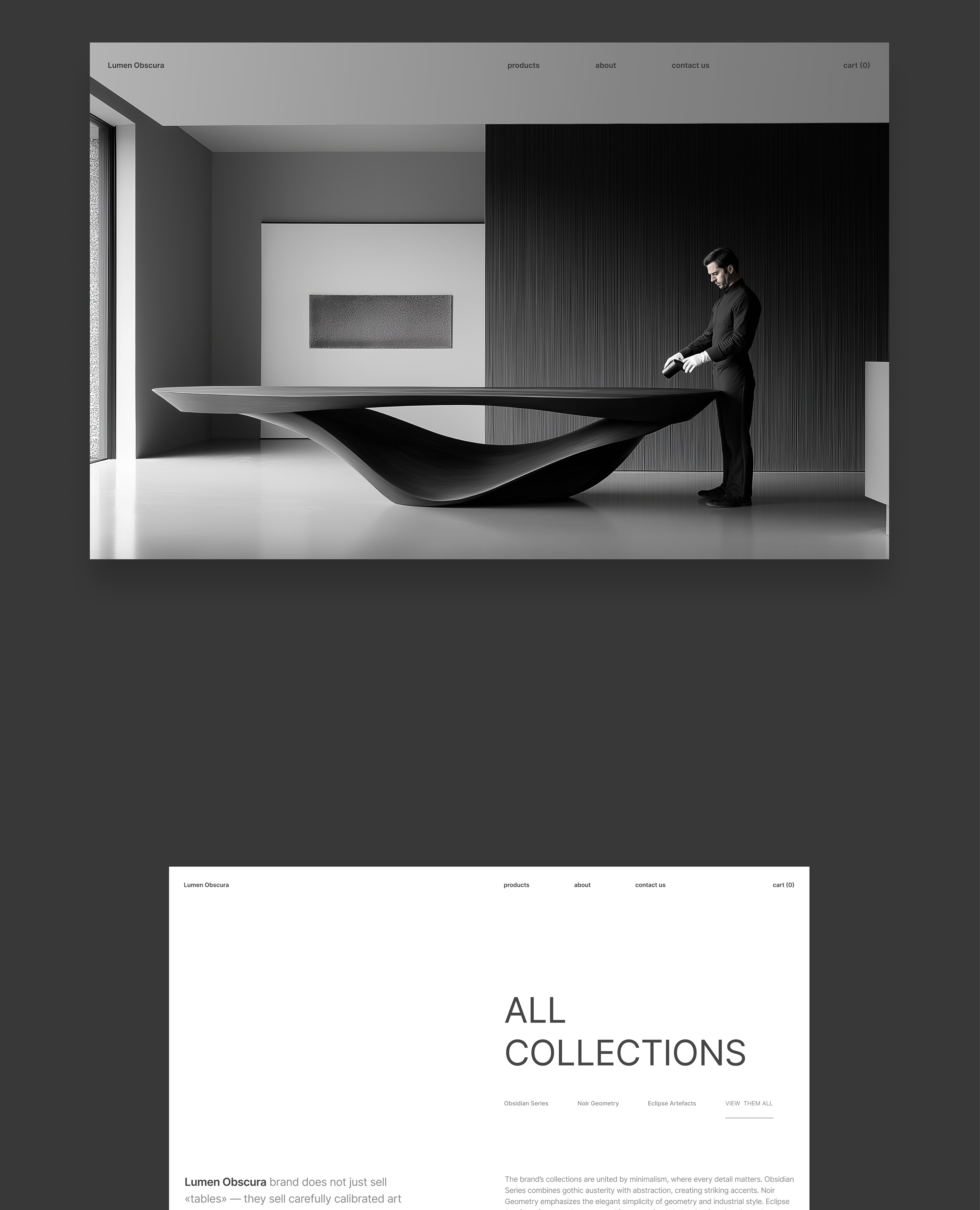 Lumen Obscura | The concept of a unique table store — Изображение №3 — Интерфейсы на Dprofile