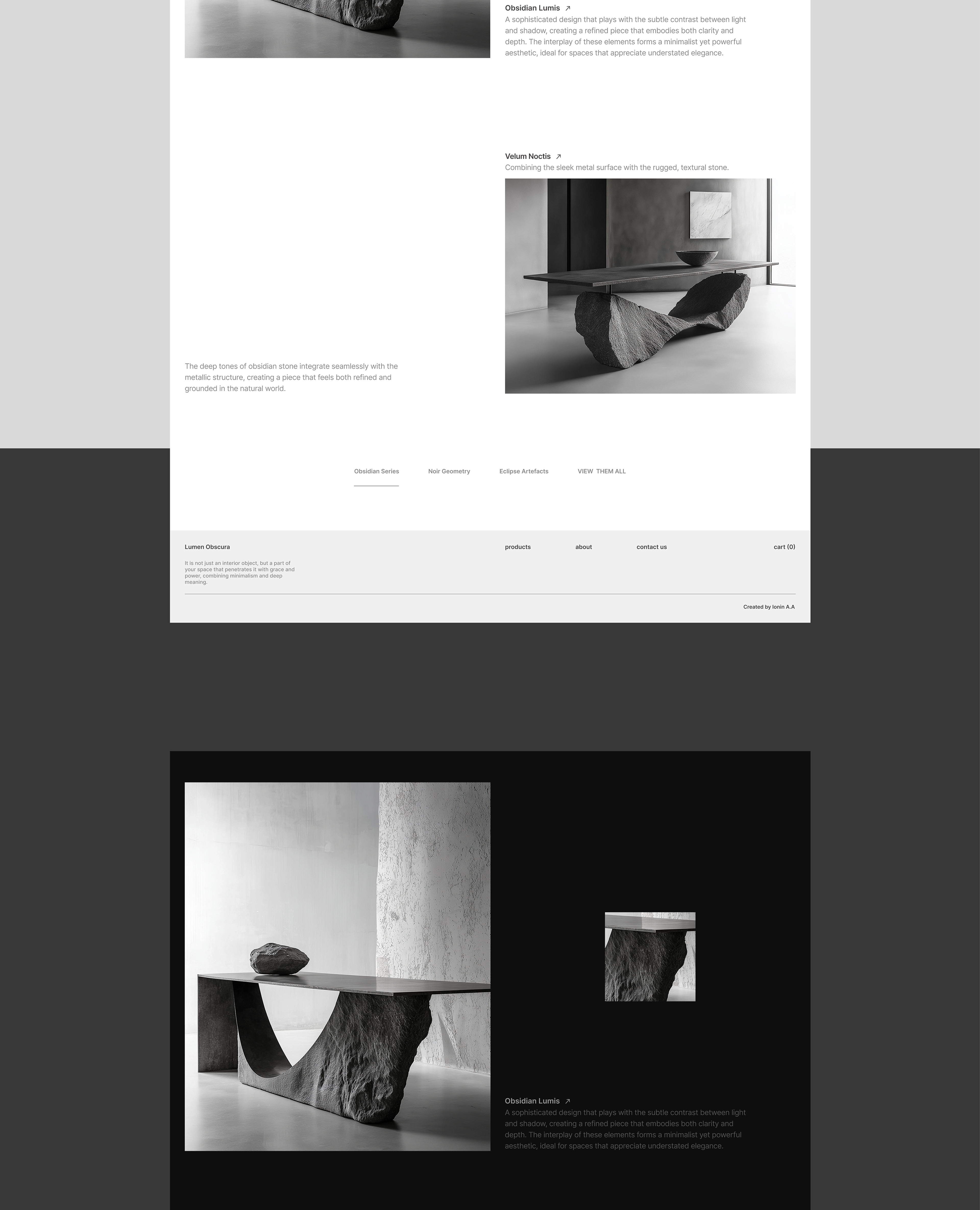 Lumen Obscura | The concept of a unique table store — Изображение №8 — Интерфейсы на Dprofile