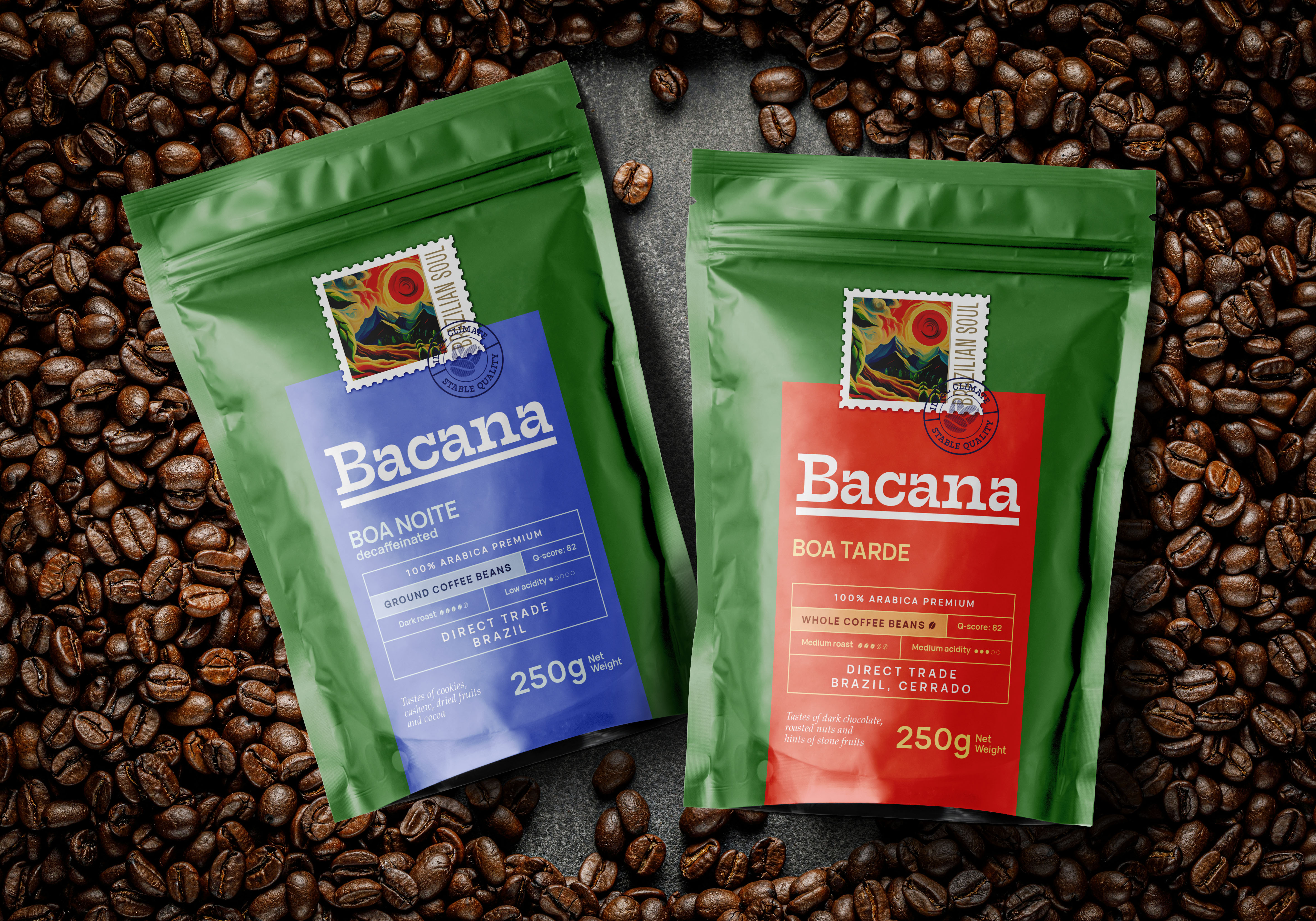 Разработка дизайна упаковки для бренда кофе BACANA — Изображение №1 — Брендинг на Dprofile