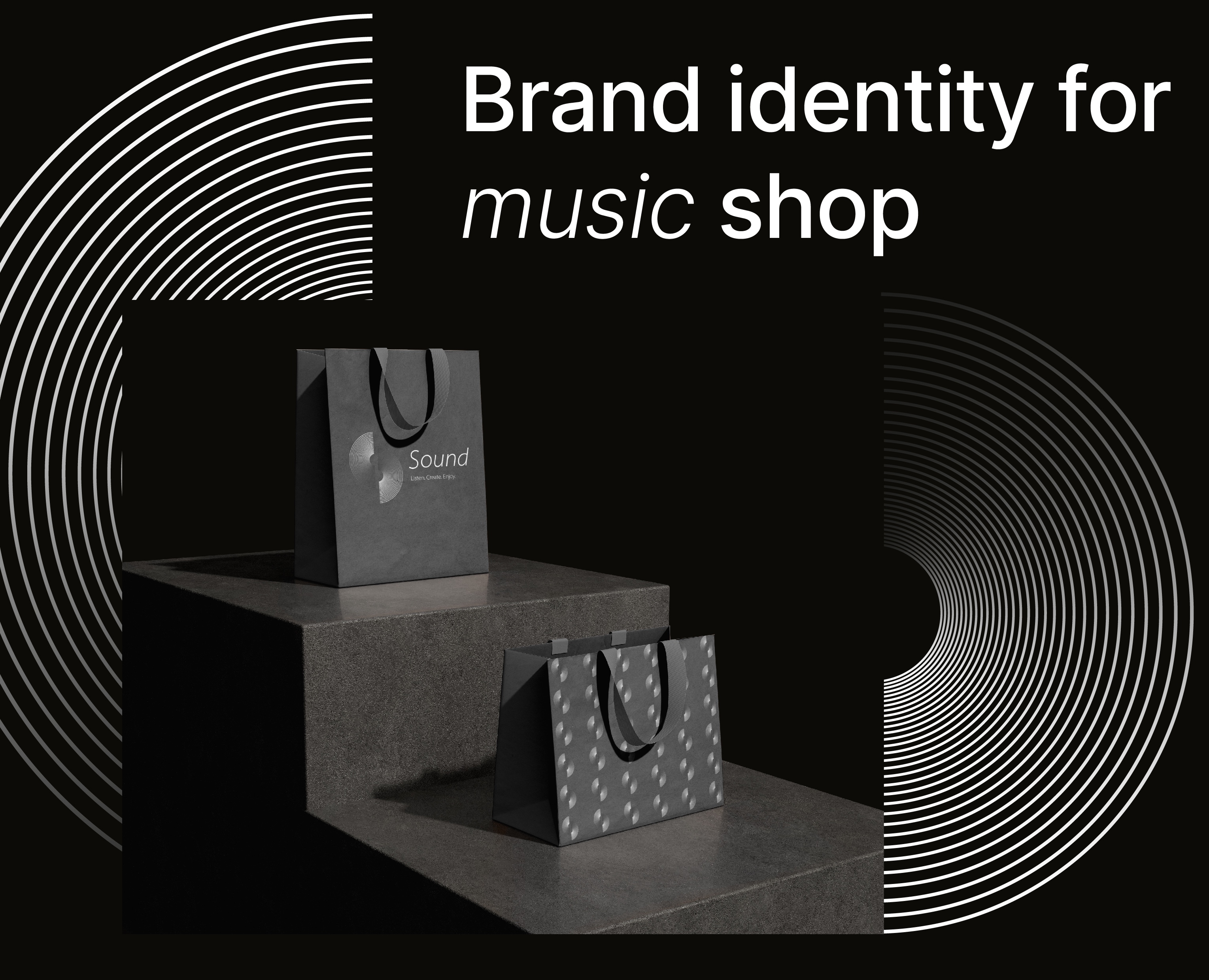 Music shop brand identity — Брендинг на Dprofile