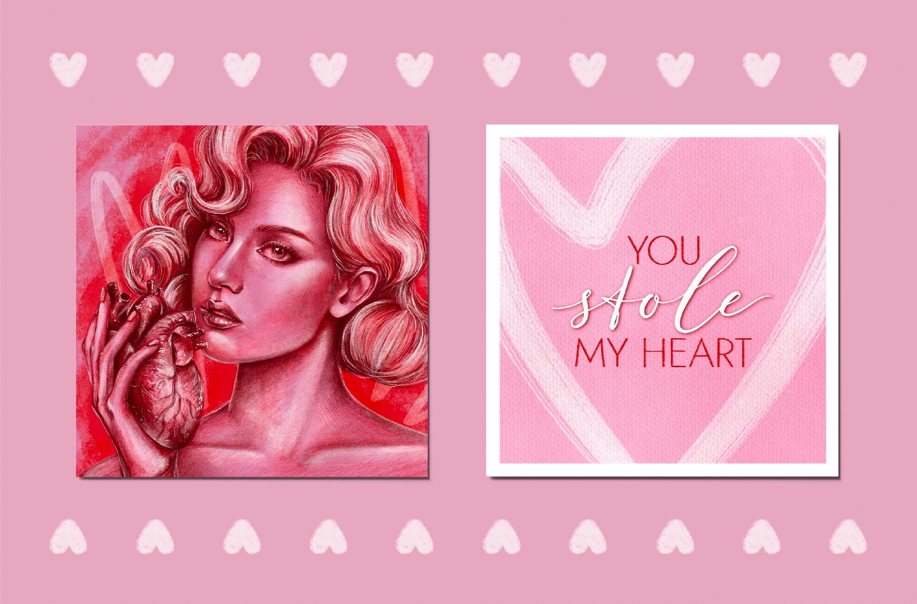 Valentine's Day Cards & Posters — Изображение №5 — Иллюстрация, Графика на Dprofile