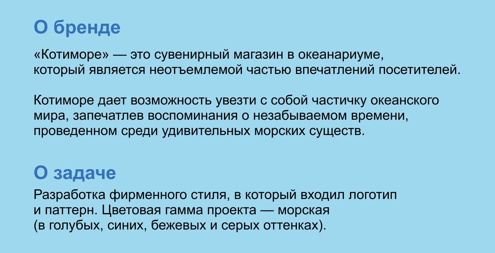 Дизайн Фирменного стиля магазина в океонариуме — Изображение №2 — Брендинг на Dprofile