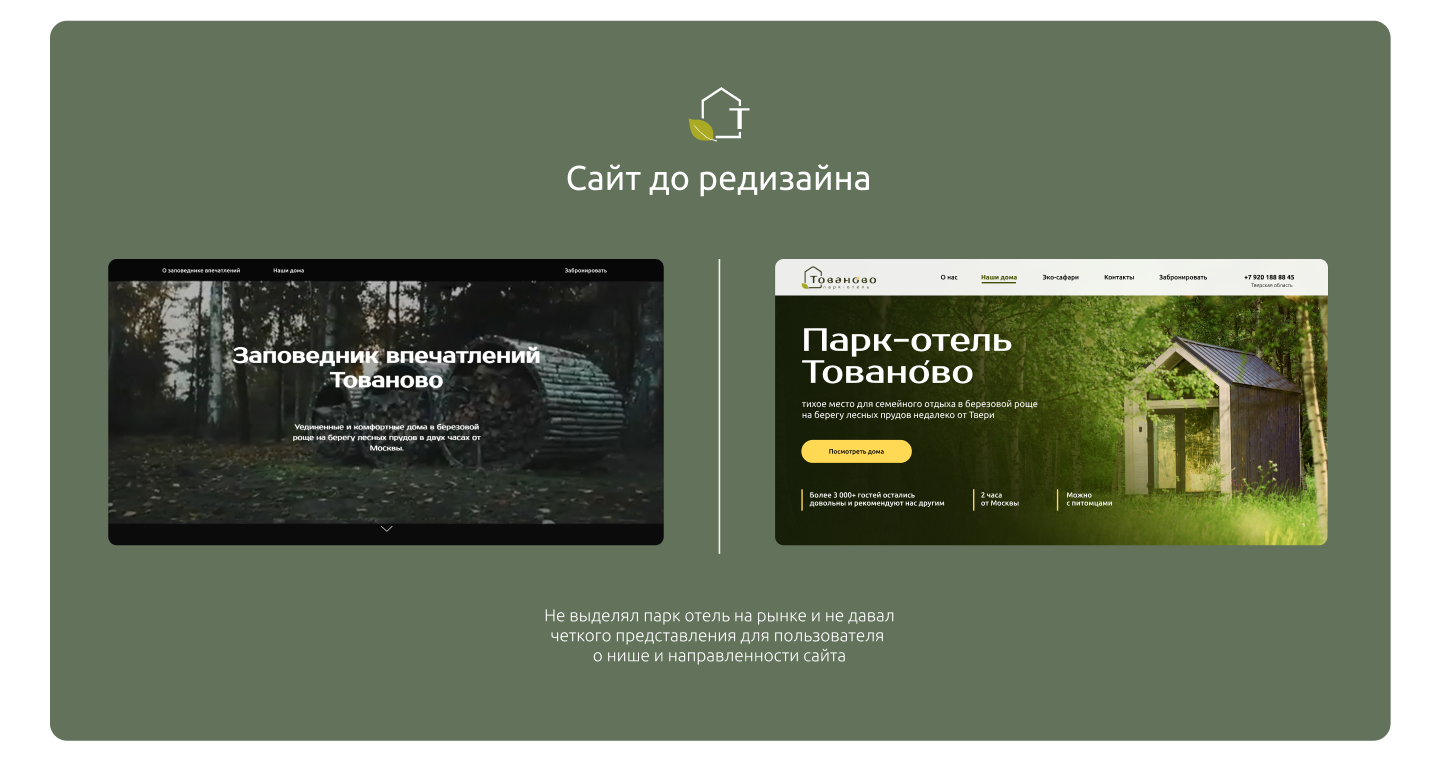 Сайт для парка-отеля | Website for a park hotel | ui/ux — Изображение №6 — Интерфейсы на Dprofile