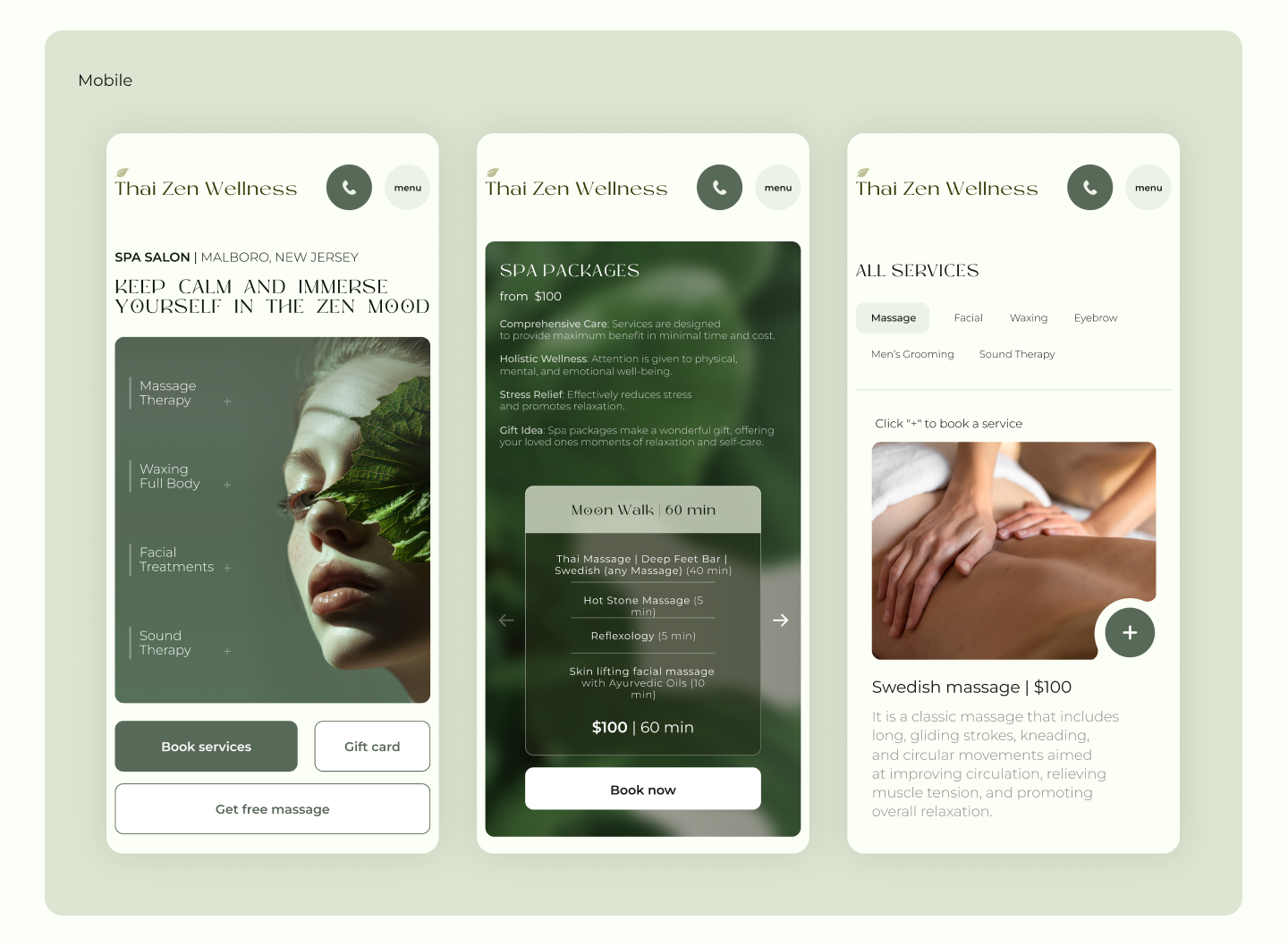 Website Redesign for Spa Salon | Web design | UI/UX — Изображение №5 — Интерфейсы, Брендинг на Dprofile
