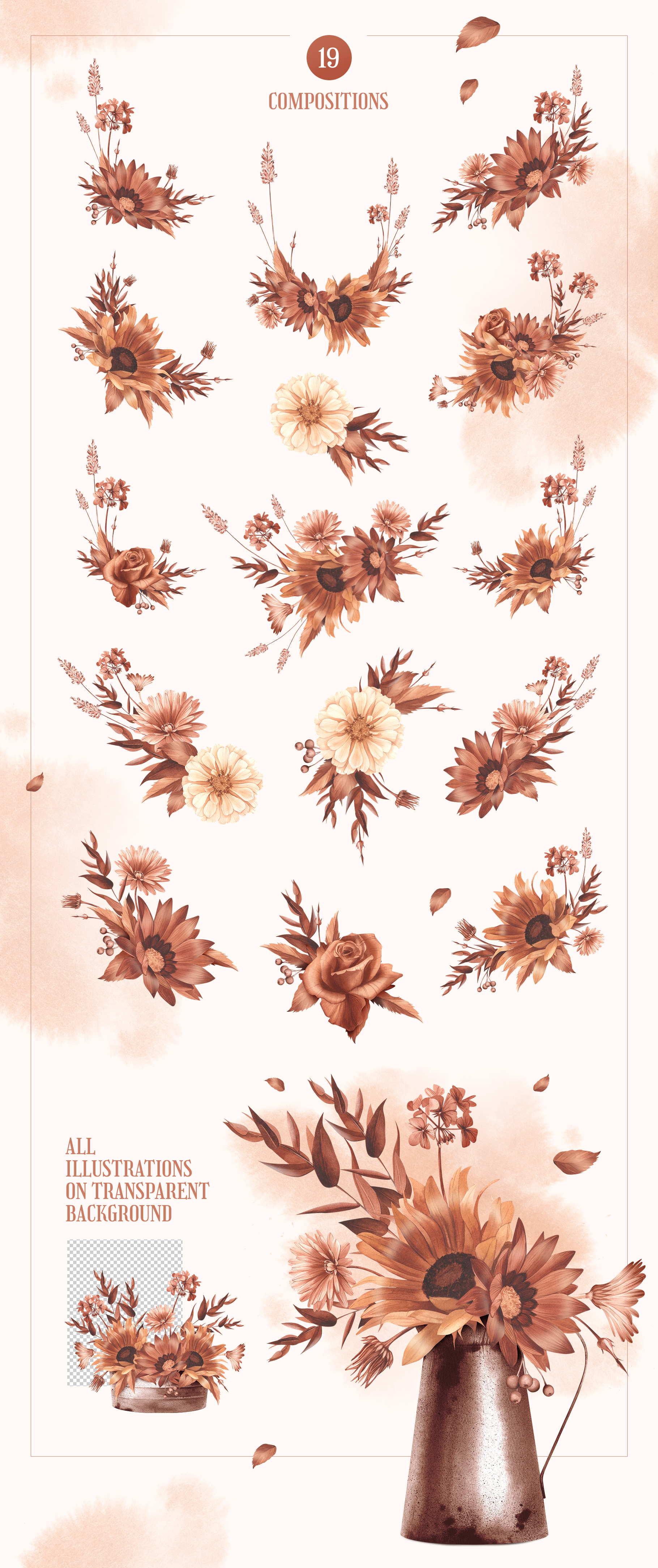 Garden flowers. Herbarium | Watercolor illustrations — Изображение №4 — Иллюстрация на Dprofile