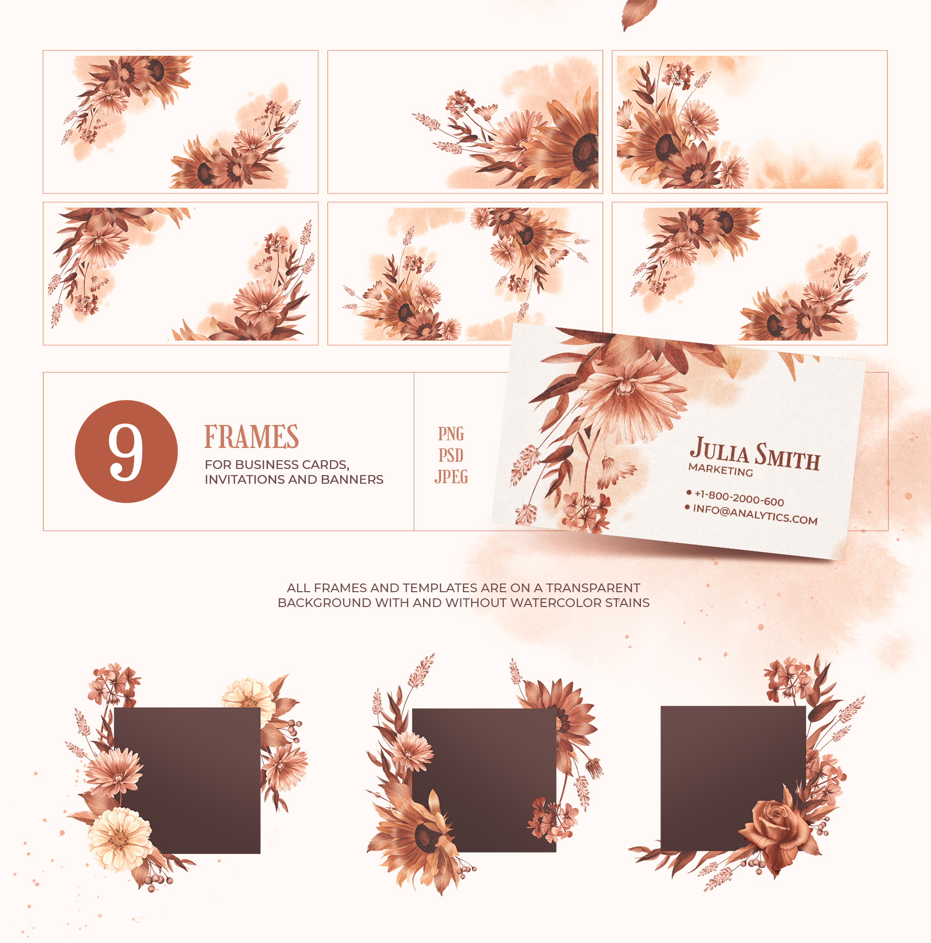 Garden flowers. Herbarium | Watercolor illustrations — Изображение №7 — Иллюстрация на Dprofile