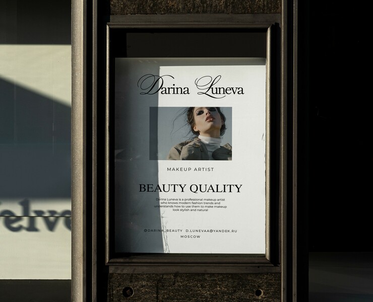 Branding for makeup artist Darina Luneva на Dprofile