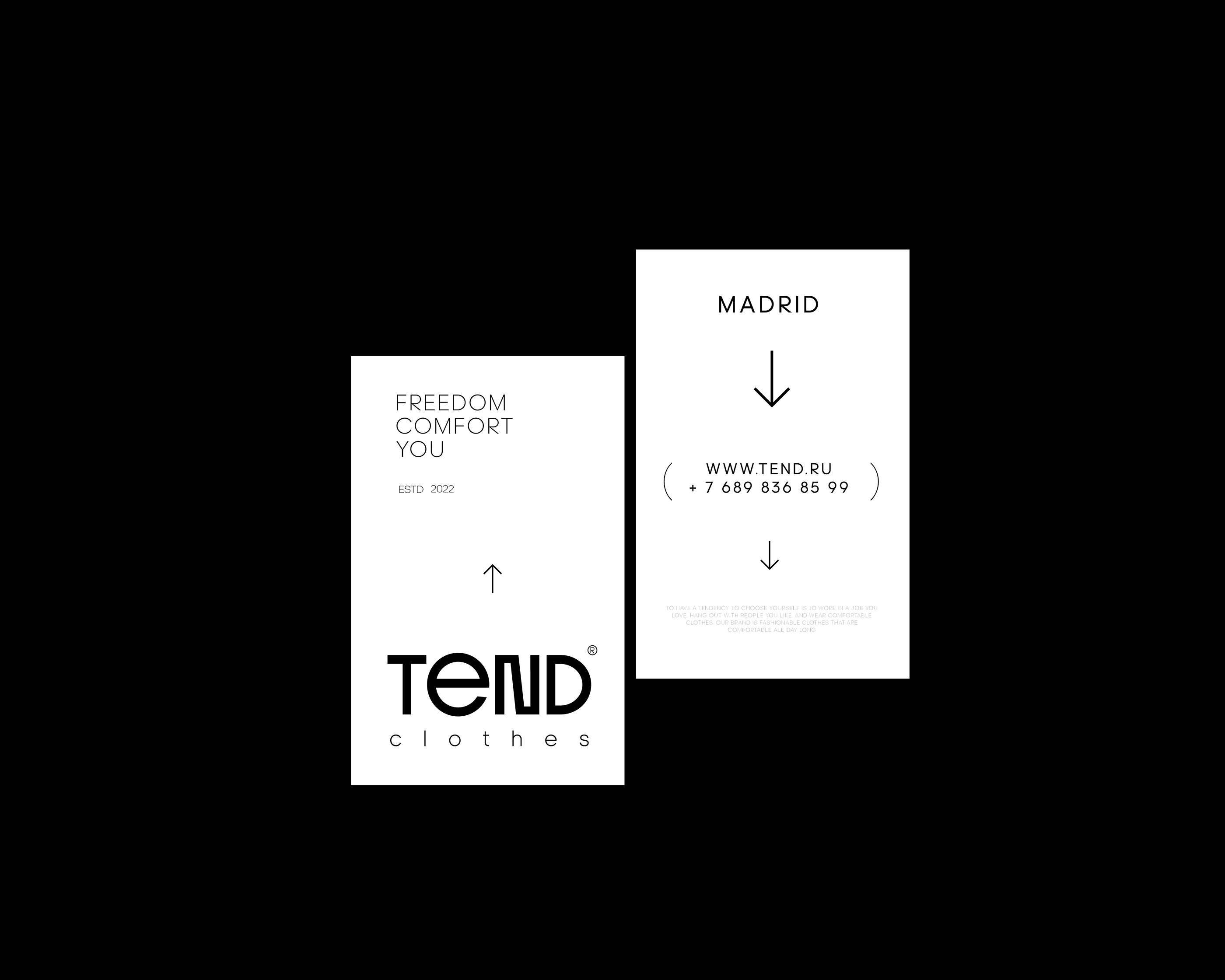 TEND clothing brand — Изображение №5 — Брендинг на Dprofile