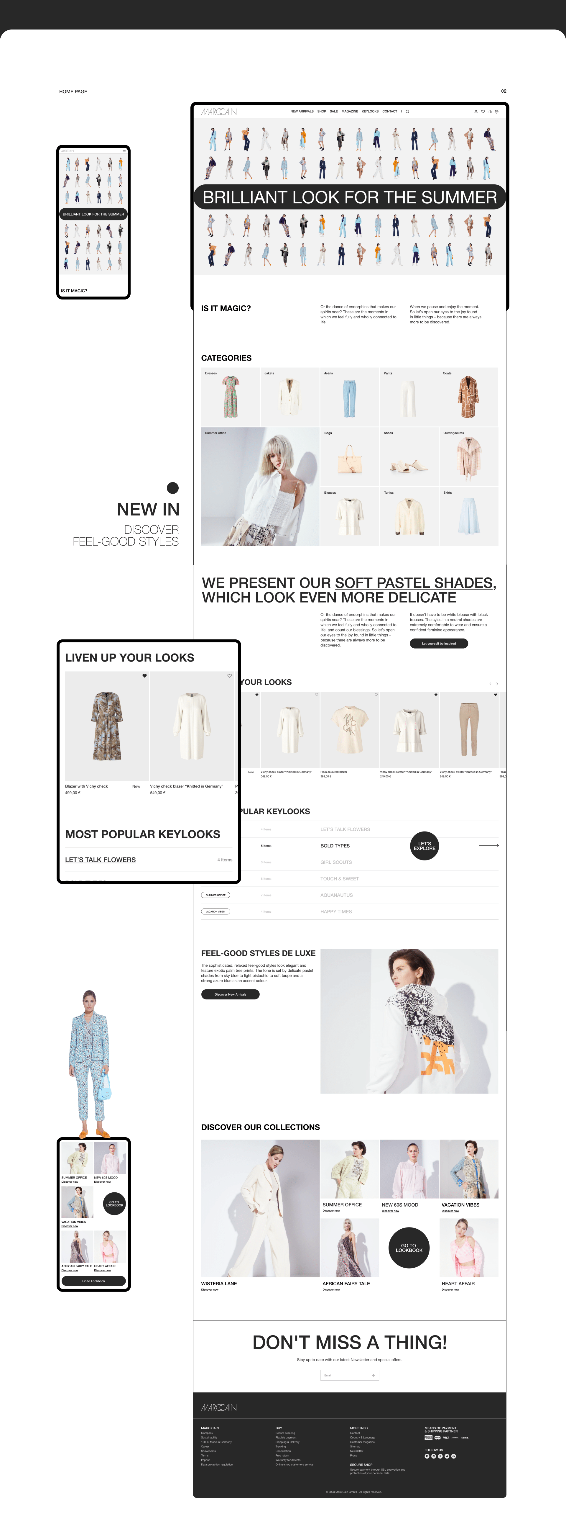 MARC CAIN | E-commerce — Изображение №4 — Интерфейсы на Dprofile