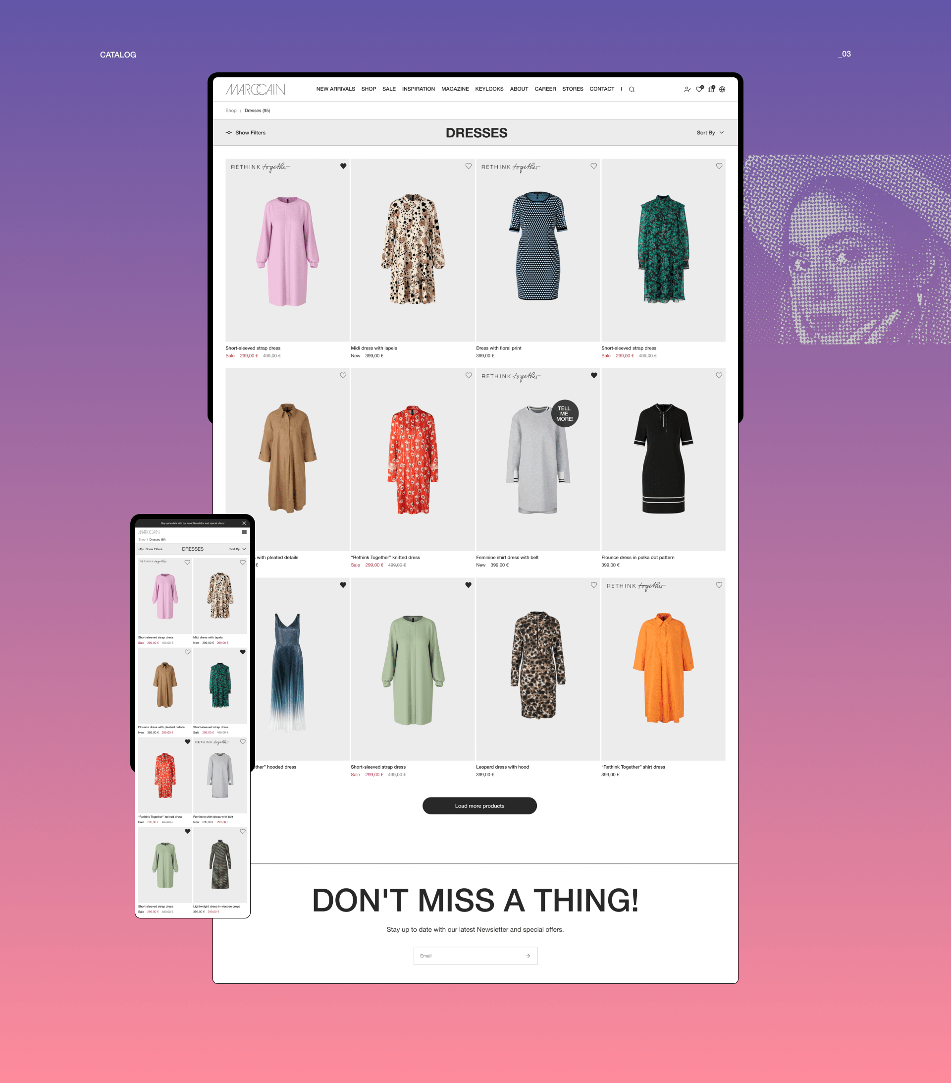 MARC CAIN | E-commerce — Изображение №6 — Интерфейсы на Dprofile