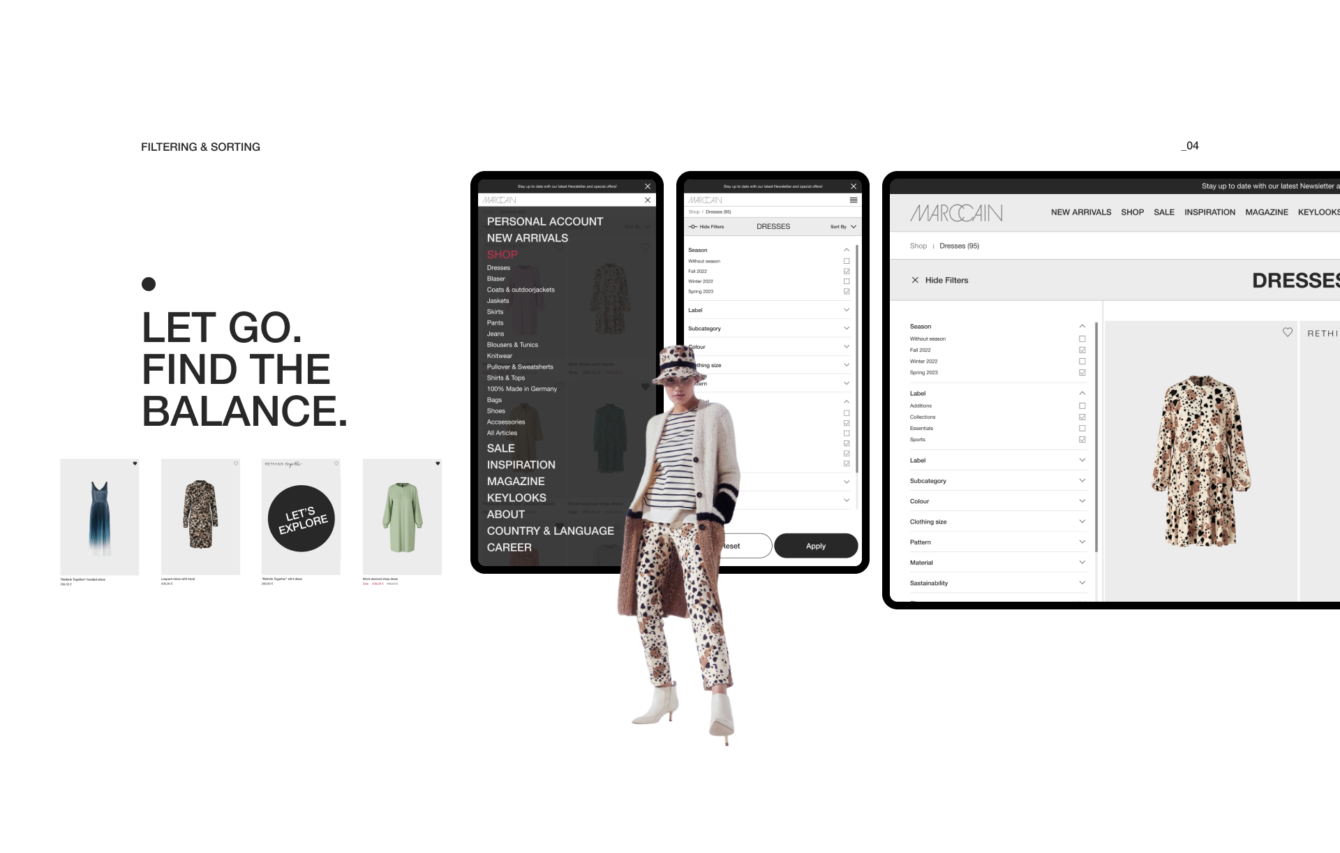 MARC CAIN | E-commerce — Изображение №7 — Интерфейсы на Dprofile