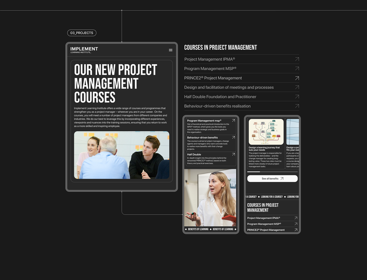IMPLEMENT | Corporate website — Изображение №5 — Интерфейсы на Dprofile