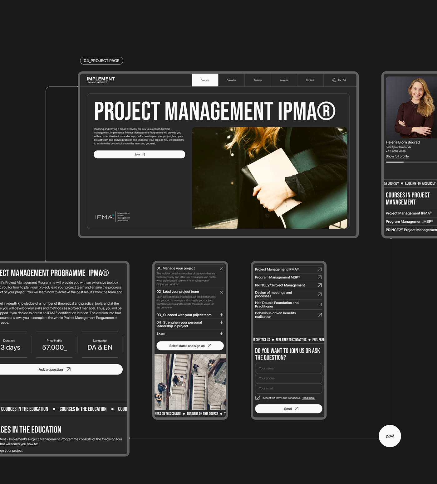 IMPLEMENT | Corporate website — Изображение №7 — Интерфейсы на Dprofile