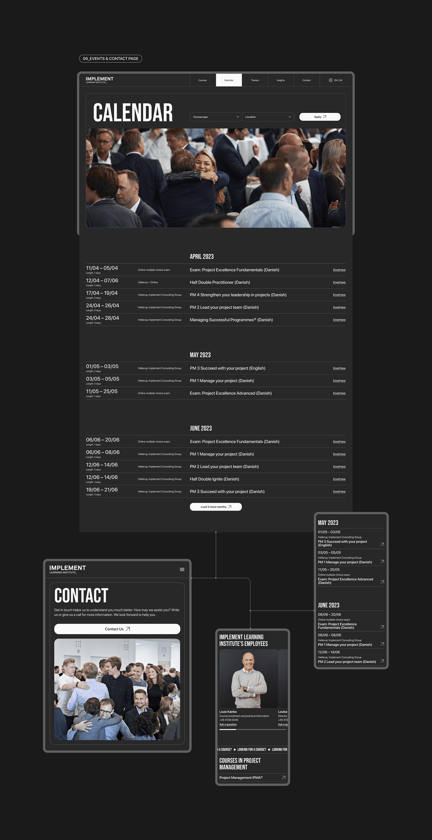 IMPLEMENT | Corporate website — Изображение №10 — Интерфейсы на Dprofile