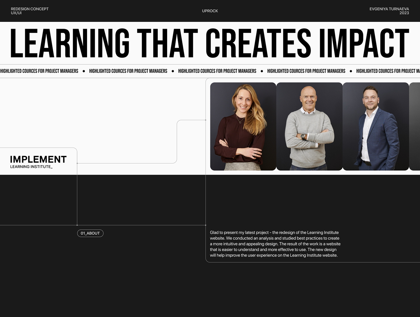 IMPLEMENT | Corporate website — Изображение №1 — Интерфейсы на Dprofile