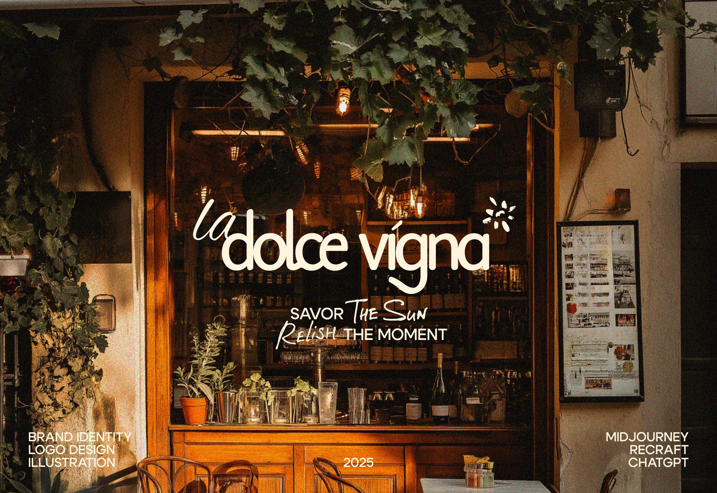 La Dolce Vigna: фирменный стиль для сицилийского бара — Изображение №1 — Брендинг на Dprofile